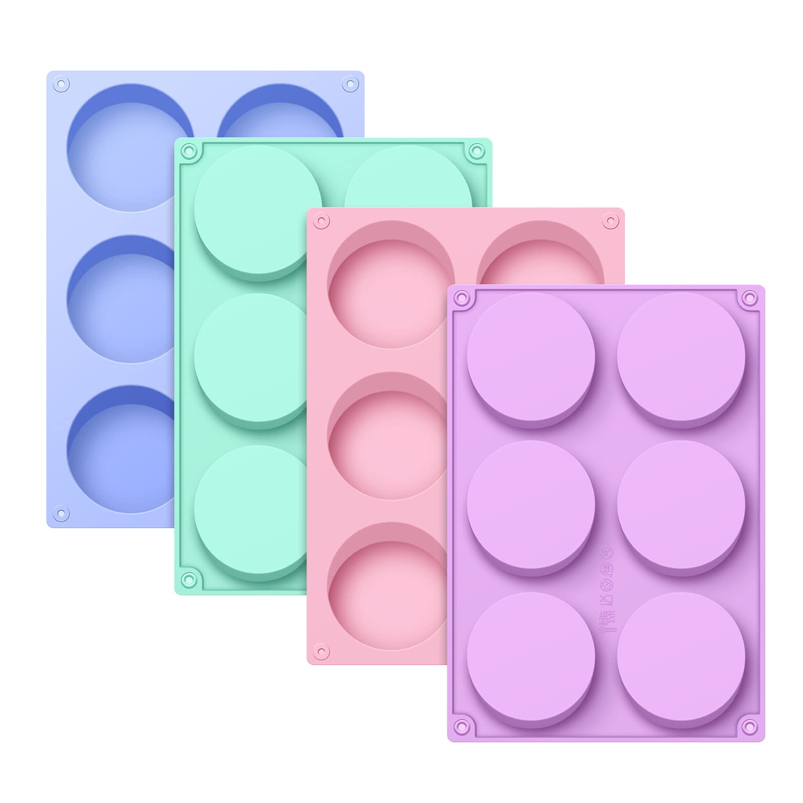 4 PCS Silicone Chocolate Molds for Oreo Cookies, Candy, Baking - Non-Stick Cylinder Baking Molds for DIY Desserts, Cupcakes, Pudding, Jello & Soap Making - Perfect for Home Baking & Party Treats
