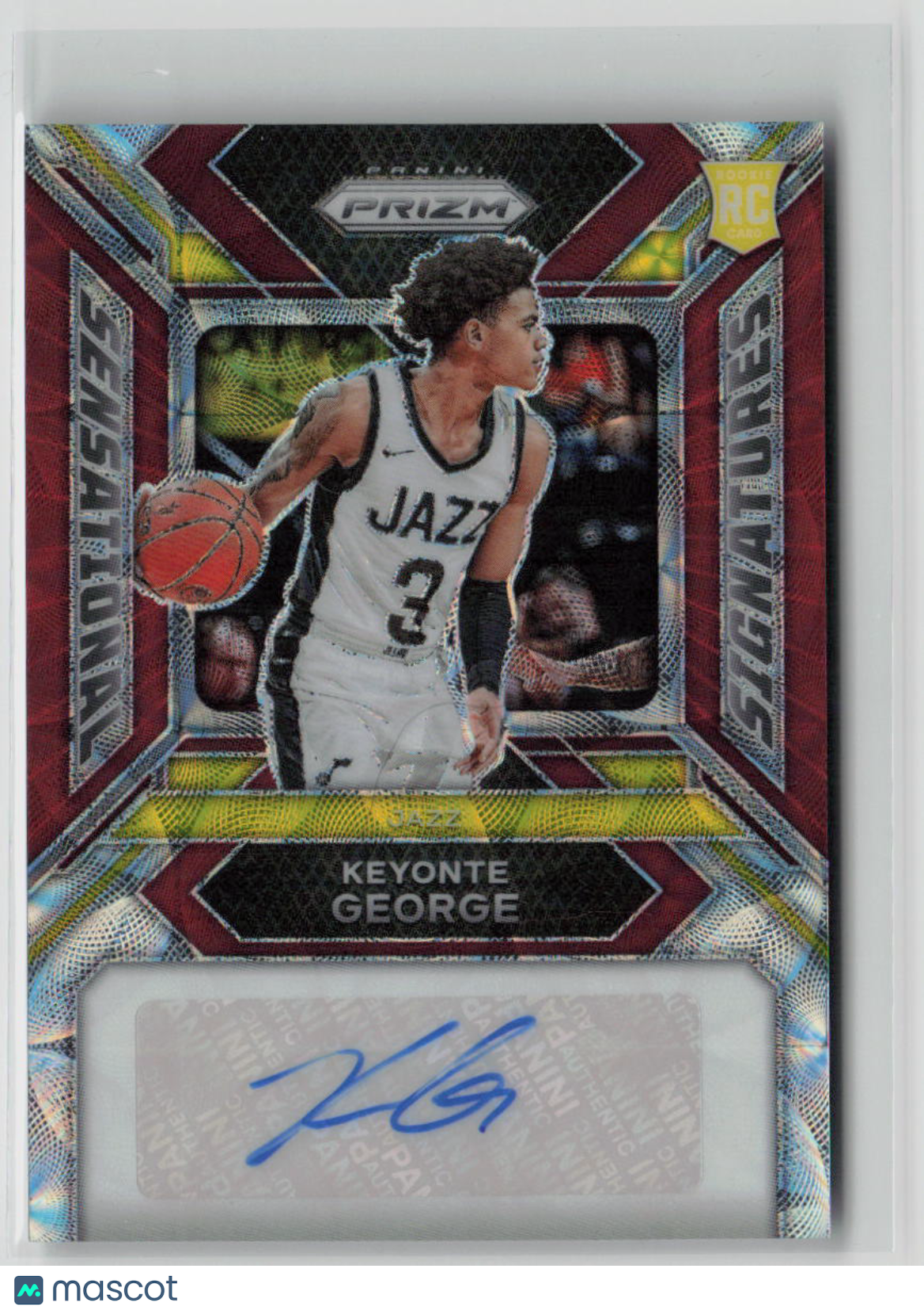 2023-24 Panini Prizm Sensational Signatures Keyonte George Rookie Card 72/88 #SS KG - Perfect for Basketball Card Collectors & NBA Memorabilia Enthusiasts