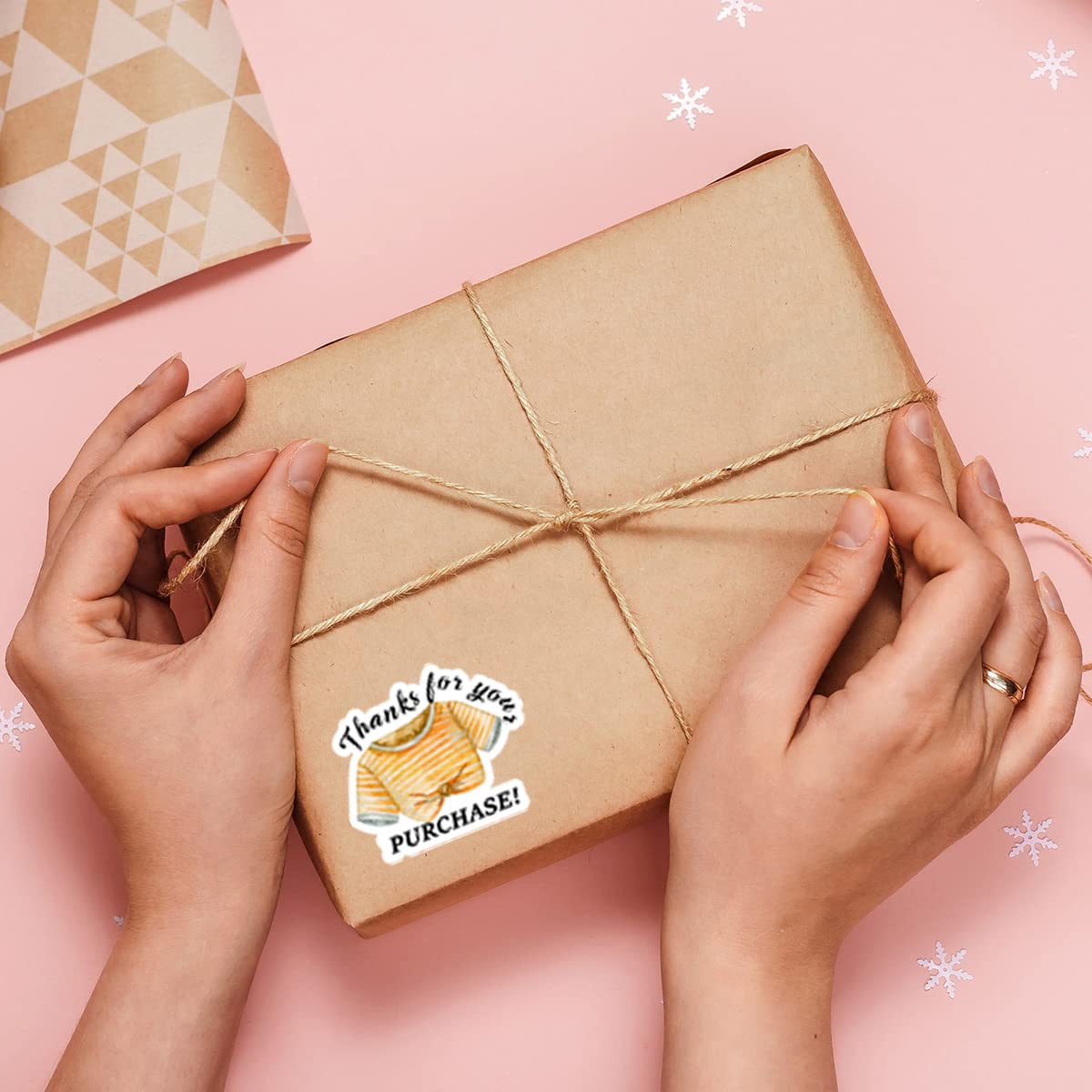 500 PCS Cute Small Business Stickers - Funny Thank You Stickers for Packaging, T-Shirt & Clothes Store | Waterproof Vinyl Labels for Retail Packaging, Etsy Shop & Small Business Branding