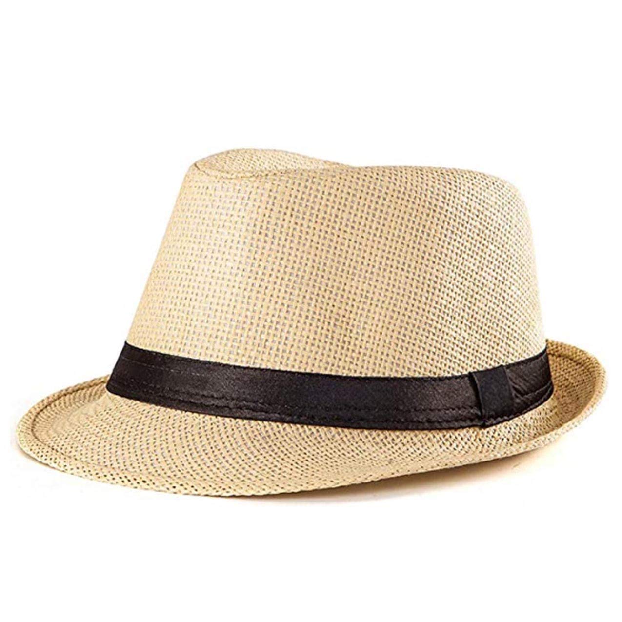 SilverFever Fedora Hat for Men & Women - Stylish Sun & Beach Hat, Derby Panama Summer Hat for Gangster & Cuban Jazz Style - Perfect for Outdoor Events, Parties, and Fashion Accessories