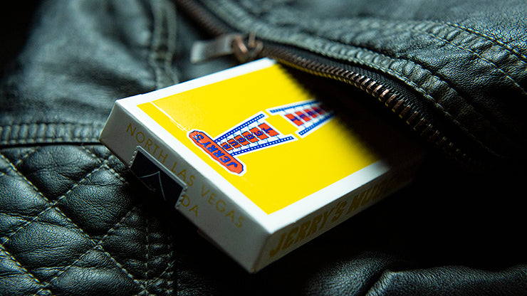 Vintage Style Jerry's Nuggets Yellow Playing Cards - Premium Poker Deck for Magic Tricks, Cardistry & Collectors - Perfect for Game Nights & Professional Performances