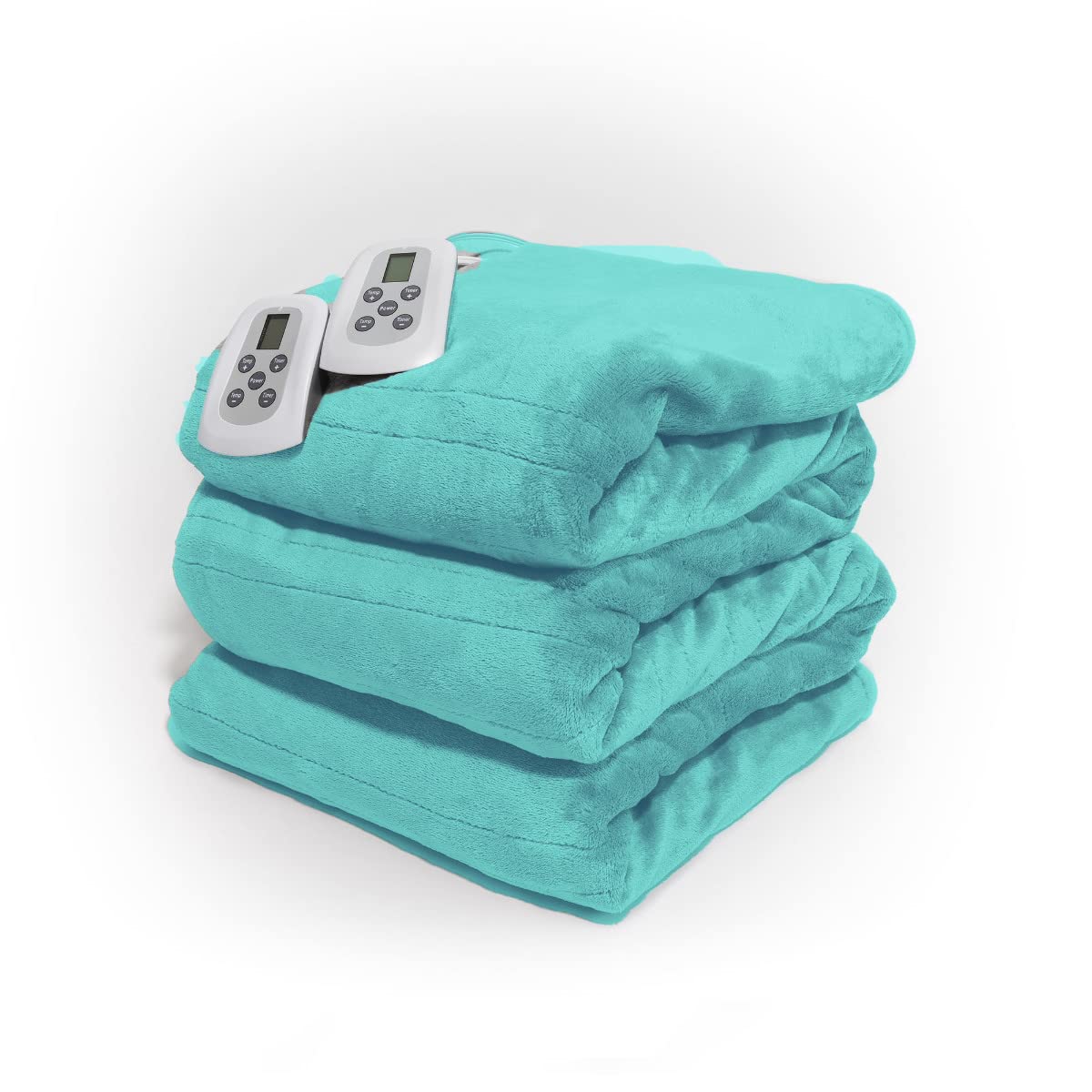 Westerly Queen Size Electric Heated Blanket with Dual Controllers - Fast Heating Flannel Blanket for Winter, Machine Washable - Perfect for Cold Nights, Bedroom Comfort & Gift Giving