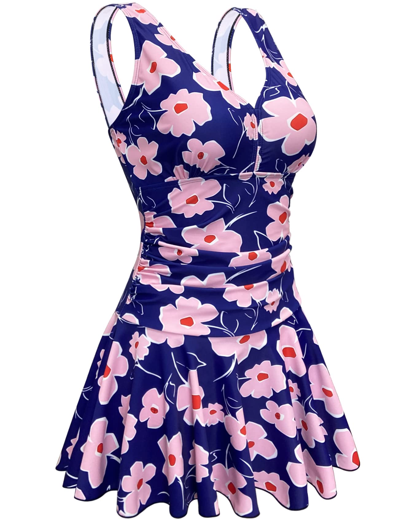 AONTUS Plus Size Swimsuits for Women - Tummy Control Bathing Suit for Beach & Pool