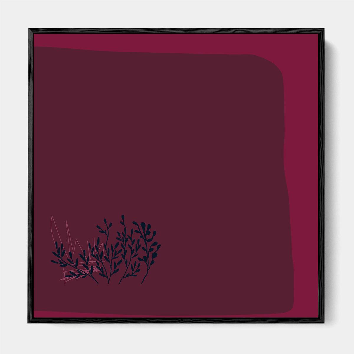Viva Magenta III Framed Canvas Wall Art - Modern Abstract Painting for Living Room, Bedroom & Office Decor | Ready to Hang Home Decoration