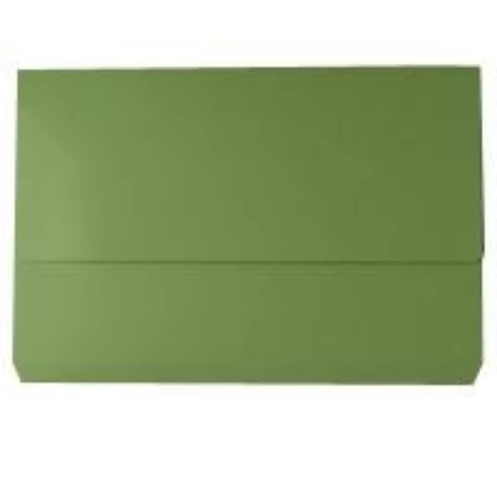 Premium Whitebox 220gsm Foolscap Document Wallet - Green File Folder for Office, School & Home Organization | A4 Size Paper Holder for Files, Reports & Important Documents