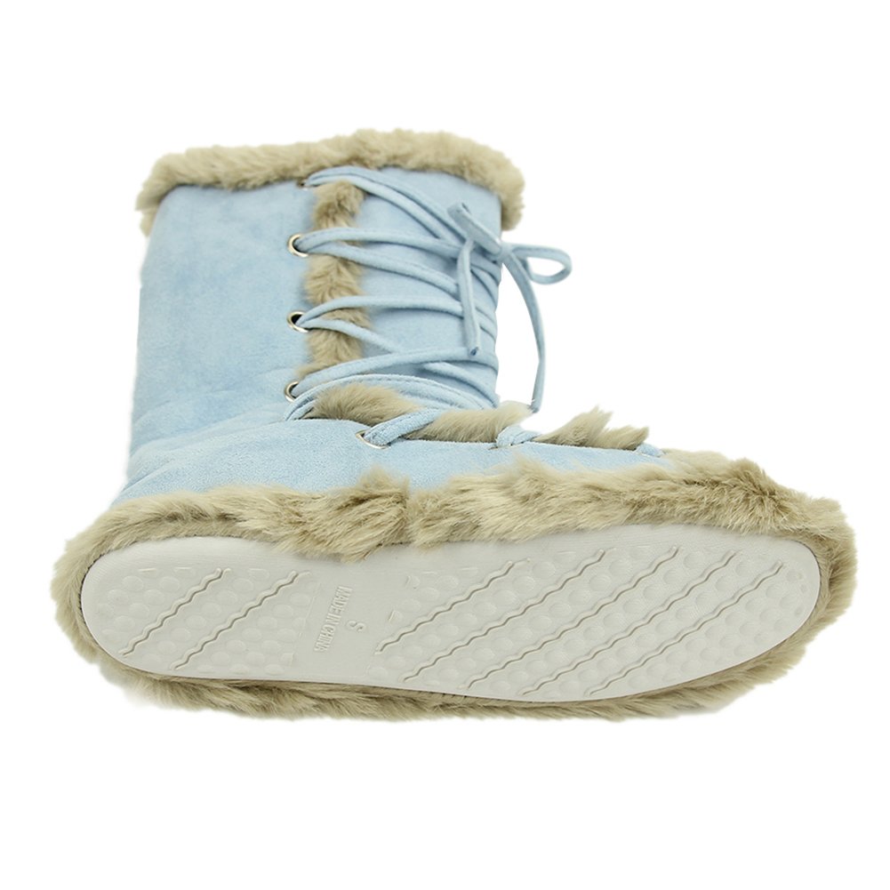 Women's Winter Warm Faux Fur House Slippers - Cozy Indoor Booties for Home, Bedroom & Lounge - Non-Slip Comfortable House Shoes for Cold Weather