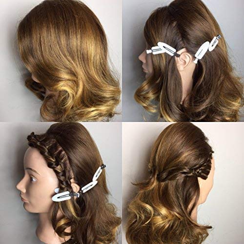 Ekan No Bend Hair Clips for Women - 4 Pack Pink Sectioning Clips for Hair Styling & Makeup - Strong Hold Non-Slip Hair Accessories (15g) - Perfect for Salon, Home Hairstyling & DIY Beauty