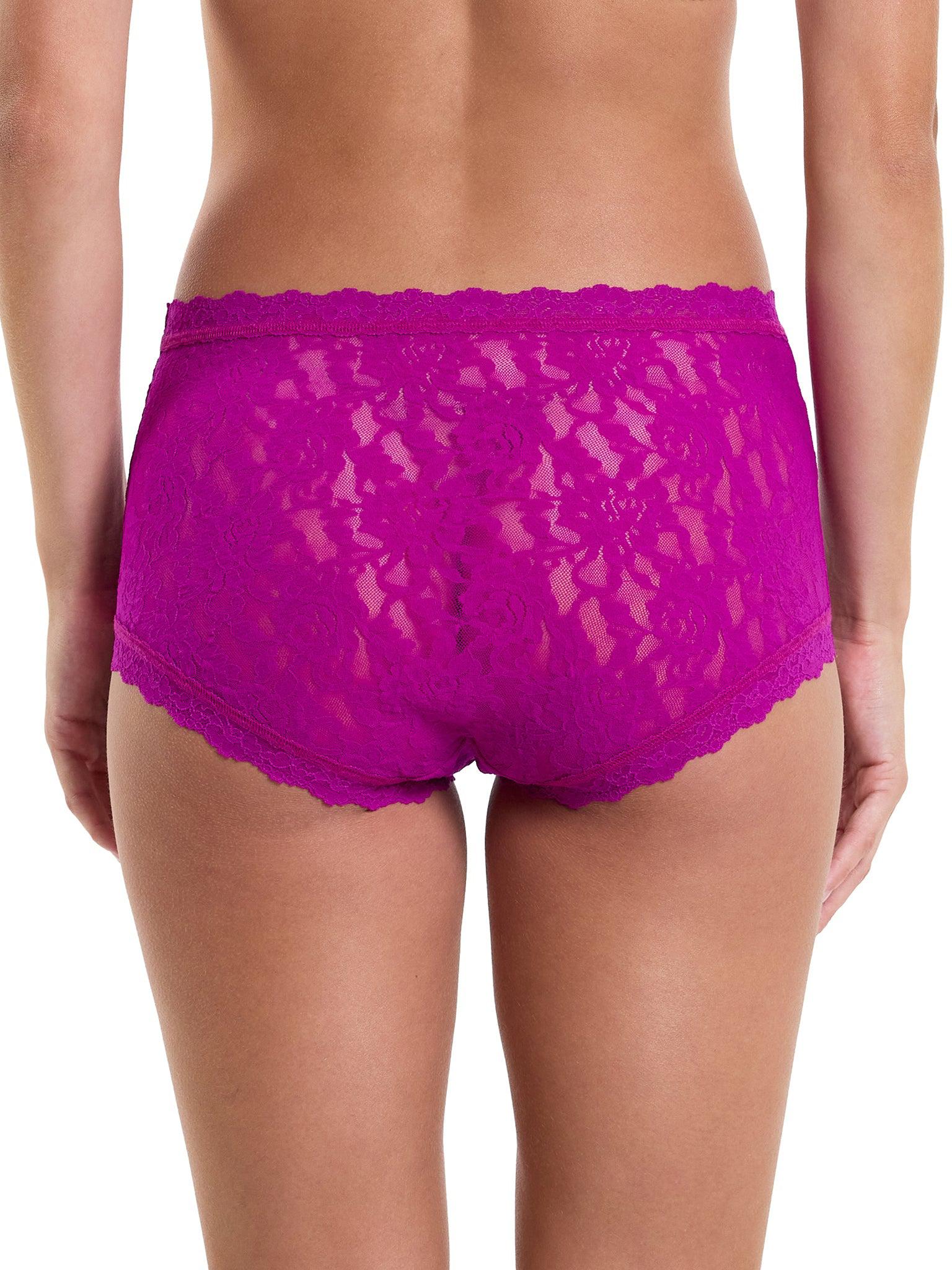 Signature Lace High Rise Boyshort Panties - Comfortable Women's Underwear for Everyday Wear & Special Occasions