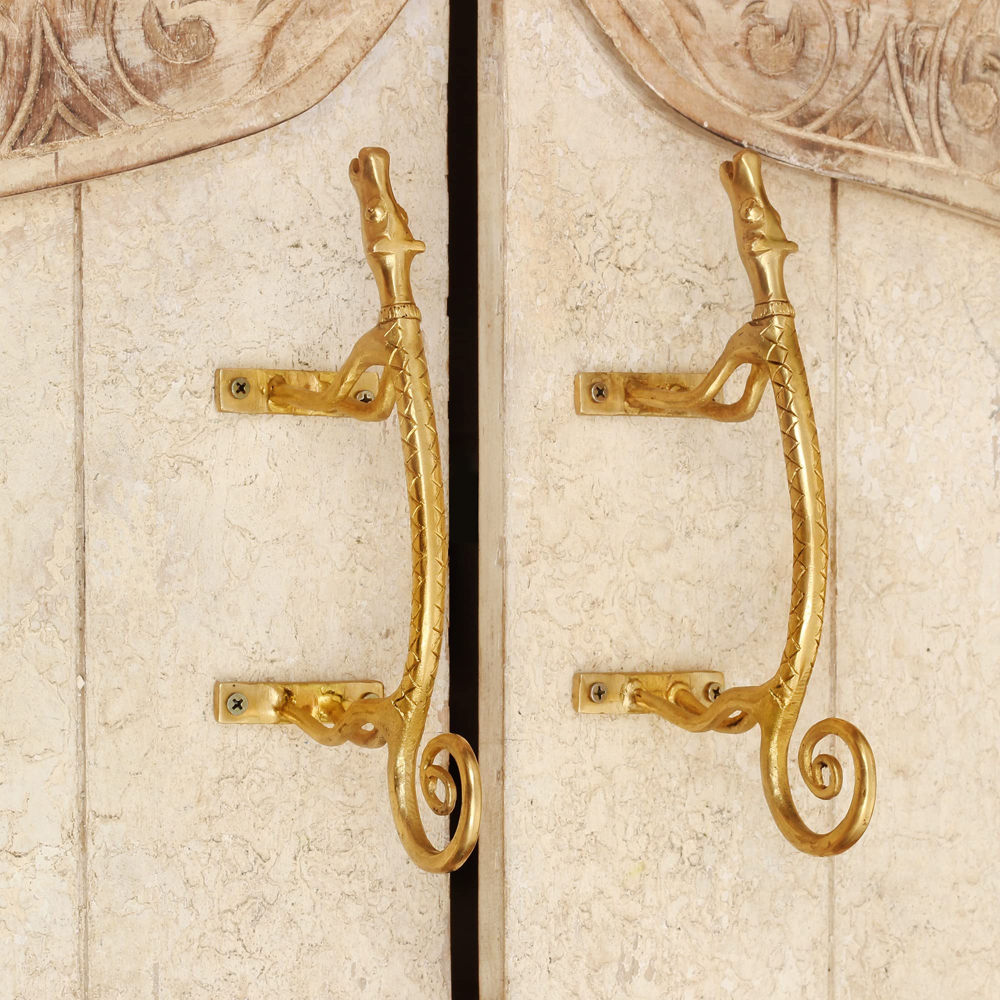 Vintage Gold Brass Cabinet Handles - 1 Pack Decorative Drawer Pulls for Dog-Themed Home Decor | Unique Door Handles for Kitchen, Bathroom & Furniture Restoration