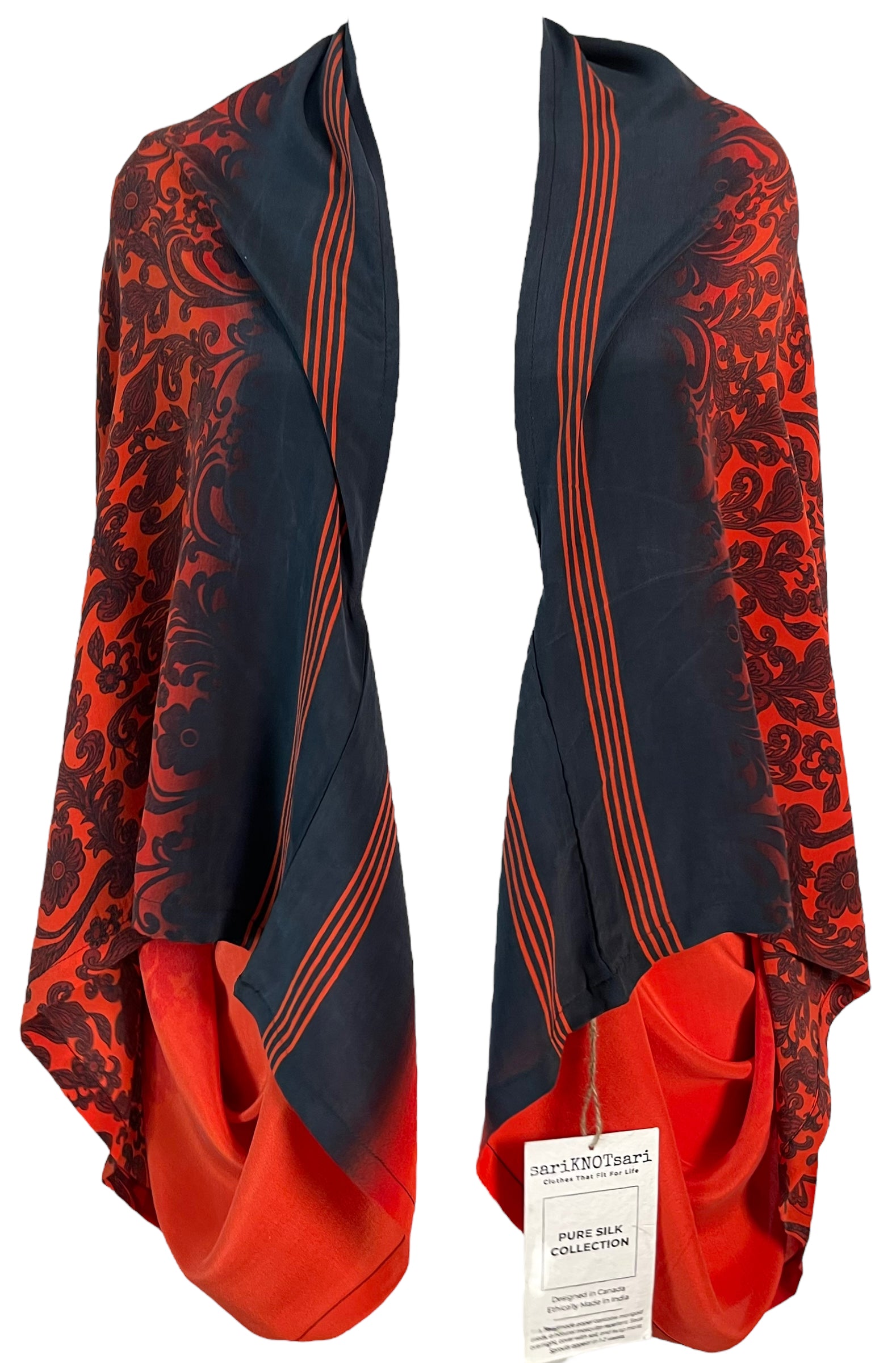 PRC6193 Women's Pure Silk Shrug - Elegant Lightweight Cover-Up for Evening Wear, Weddings & Special Occasions