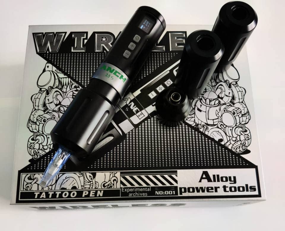 Professional Wireless & Wired Tattoo Pen Machine - ANCH Tattoo Gun for Artists, Permanent Makeup & Body Art - Perfect for Studio, Home & Professional Tattoo Sessions