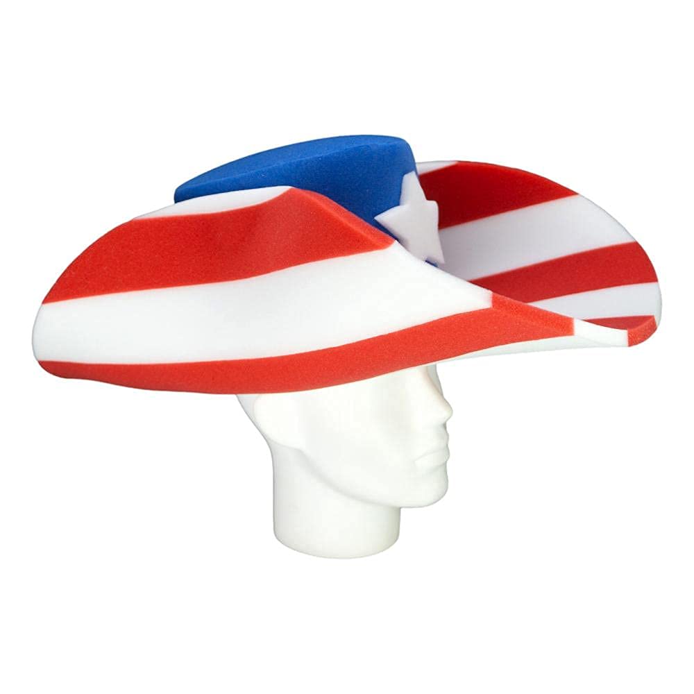 Texas Giant Cowboy Hat - Handmade Foam Party Hat for Men - Personalized Cowboy Gift Hat for Crazy Hat Day & 4th of July Celebrations - 40 Gallon Western Style Hat - Perfect for Costume Parties, Themed Events and Country Music Festivals