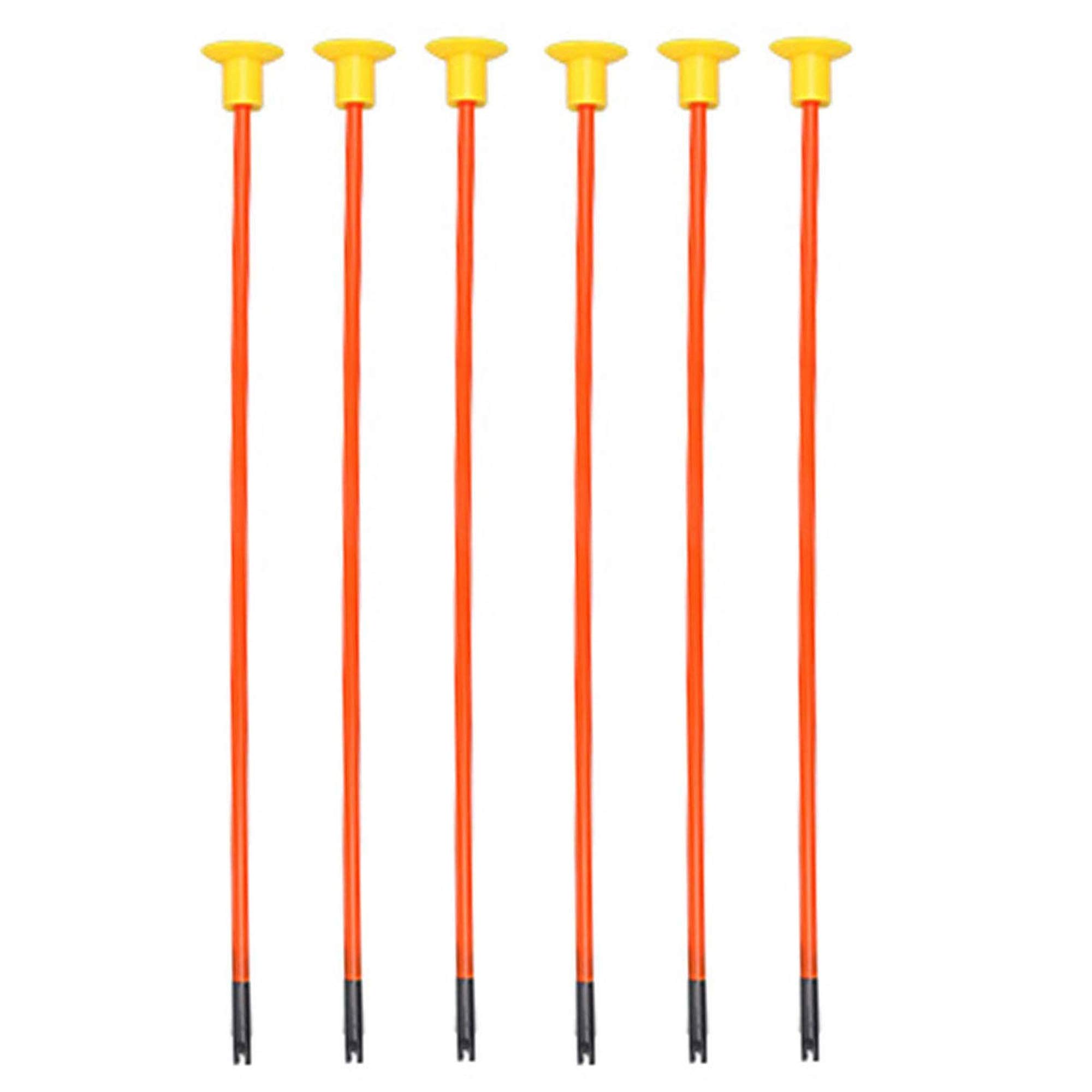 Fstop Labs 6-Pack Replacement Suction Cup Arrows for Kids Toy Bow - Safe Foam-Tipped Arrows for Indoor/Outdoor Archery Play and Target Practice