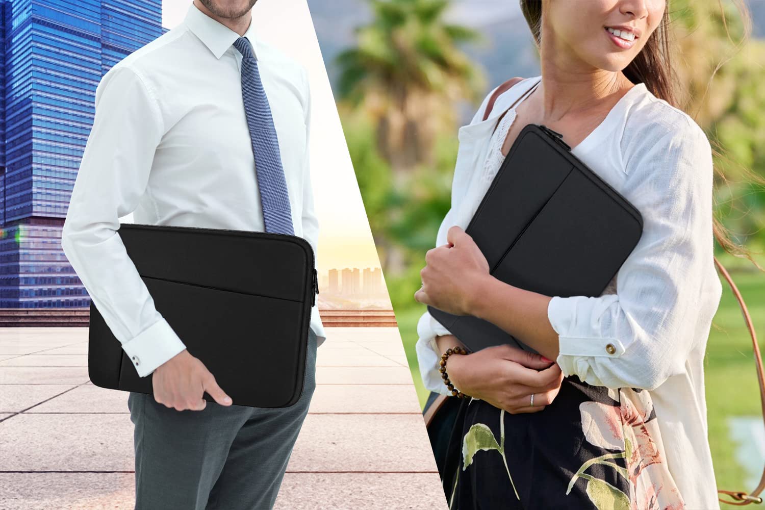 14 Inch Laptop Sleeve Case - Protective Soft Padded Durable Carrying Bag for 14