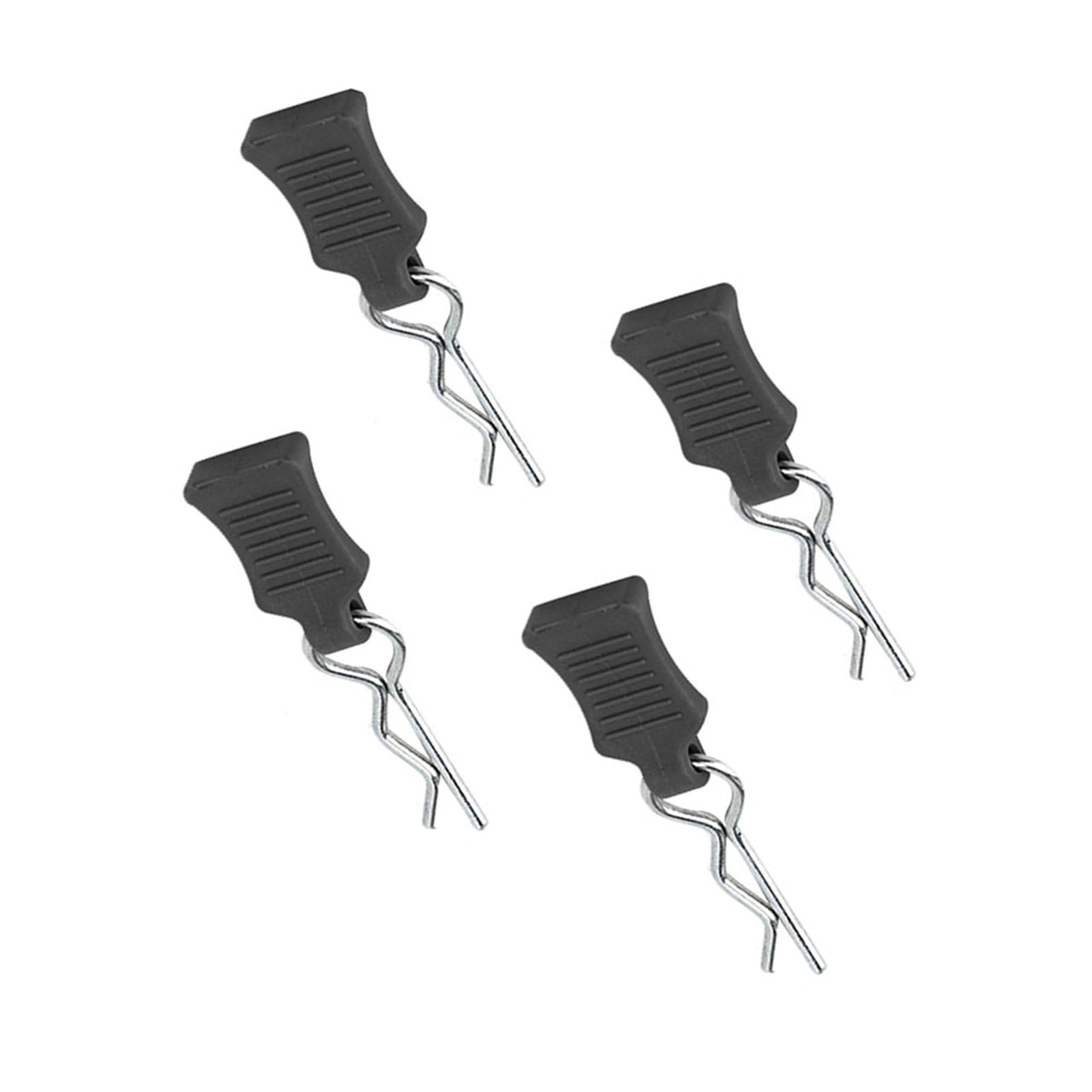 Tbest RC Body Clips Springy R Pins - 1/8 1/10 1/12 Scale RC Car Body Clips with Fixing Bracket Set - Durable Black RC Model Accessories for RC Trucks, Buggies & Crawlers - Perfect for Off-Road Racing & Hobby Maintenance