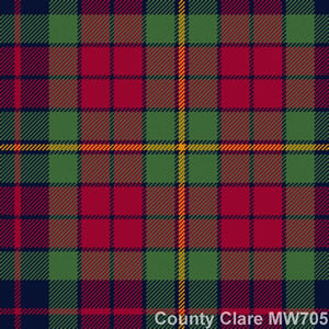 8 Yard Machine Sewn Kilt - Authentic Irish County Tartans for Men | Traditional Scottish Highland Dress for Weddings, Festivals & Celtic Events