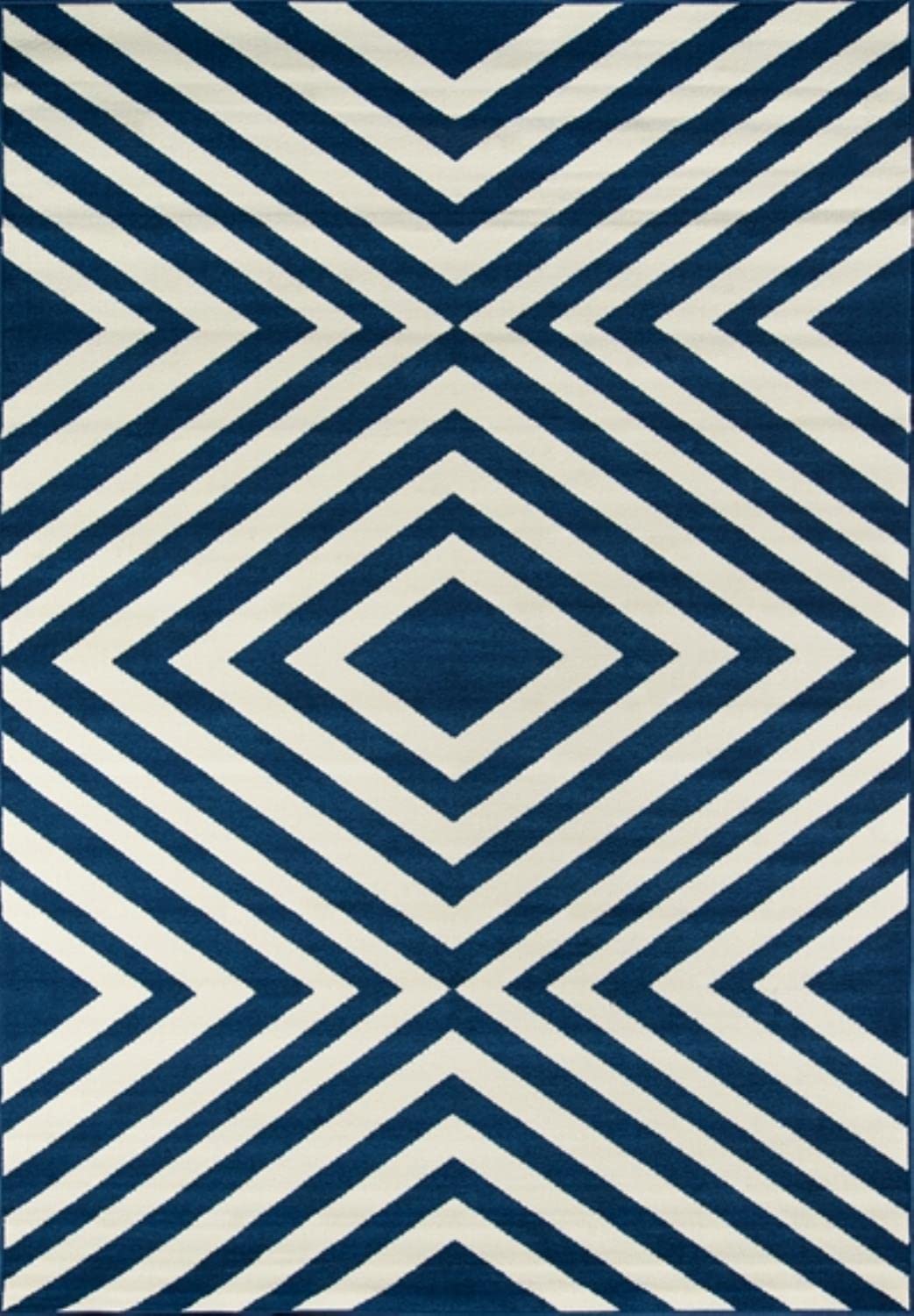 Momeni Baja Collection Contemporary Indoor Outdoor Area Rug - UV Protected, Fade Resistant, Easy Clean - 3'11