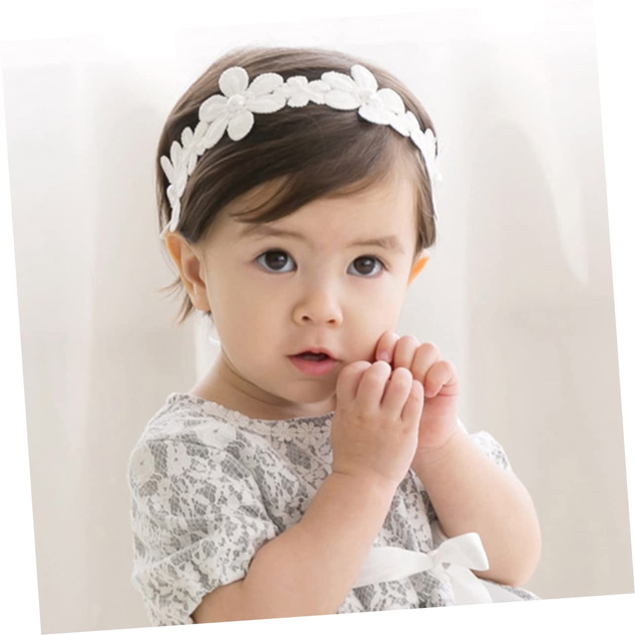 BIUDECO 3 Pack Baby Hair Bands for Girls - Soft Stretch Headbands with Flower Design for Newborns, Infants & Toddlers - Perfect for Daily Wear, Photos & Special Occasions
