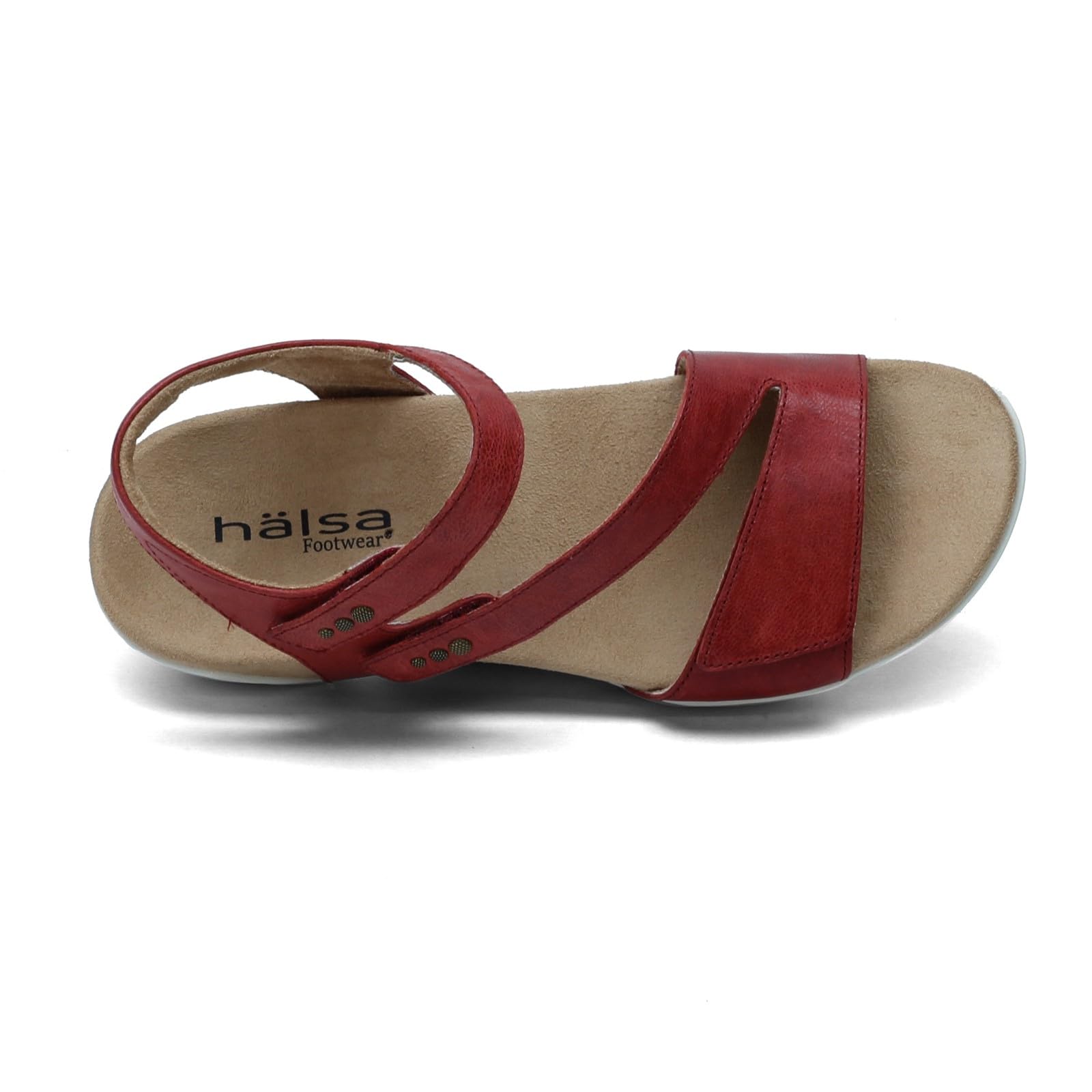 Women's Comfortable Flat Sandals - Red Size 6.5 | Breathable Summer Beach Sandals for Walking, Travel & Casual Outfits