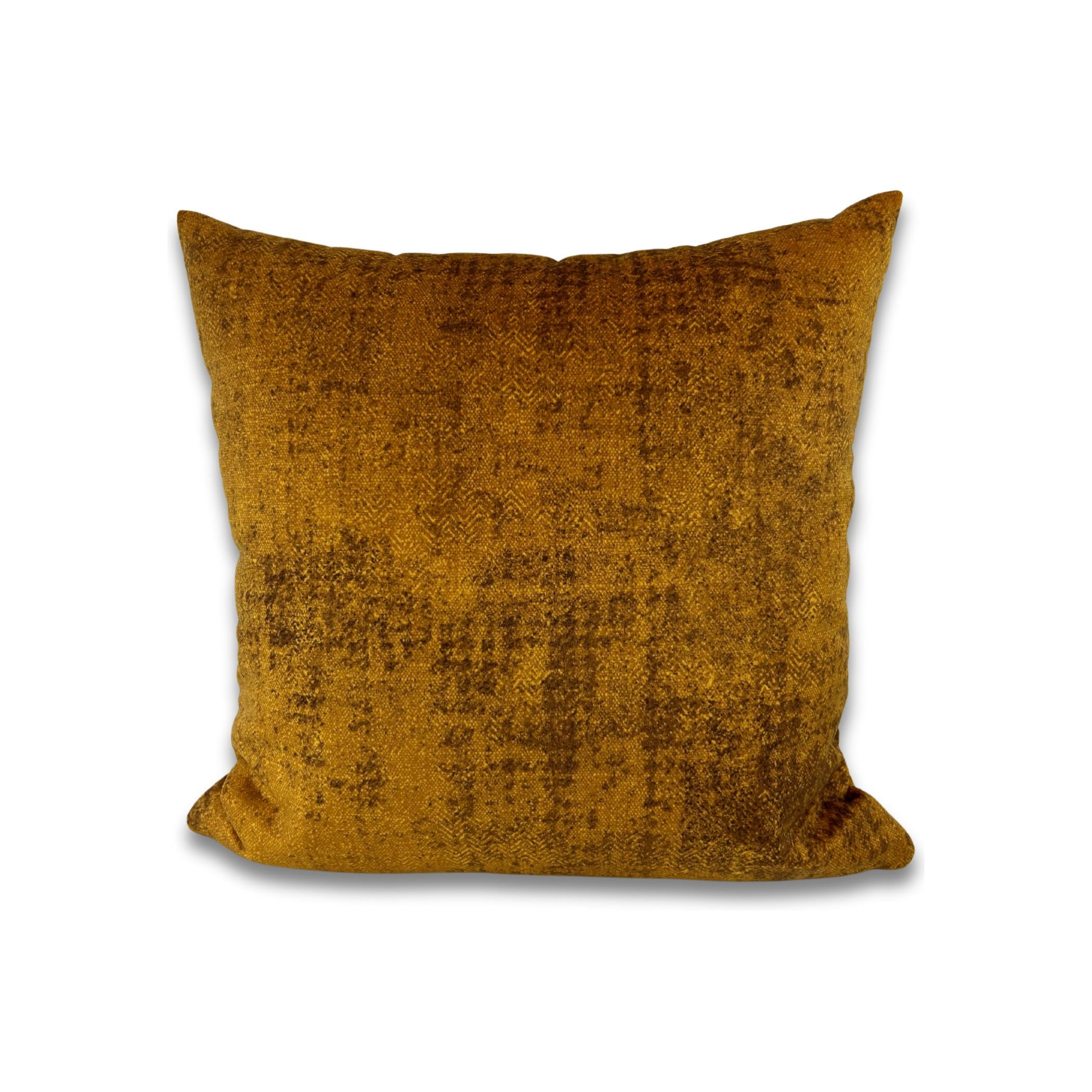 Dune Dijon Decorative Throw Pillow 17x17 - Soft Square Cushion for Sofa, Bed & Home Decor
