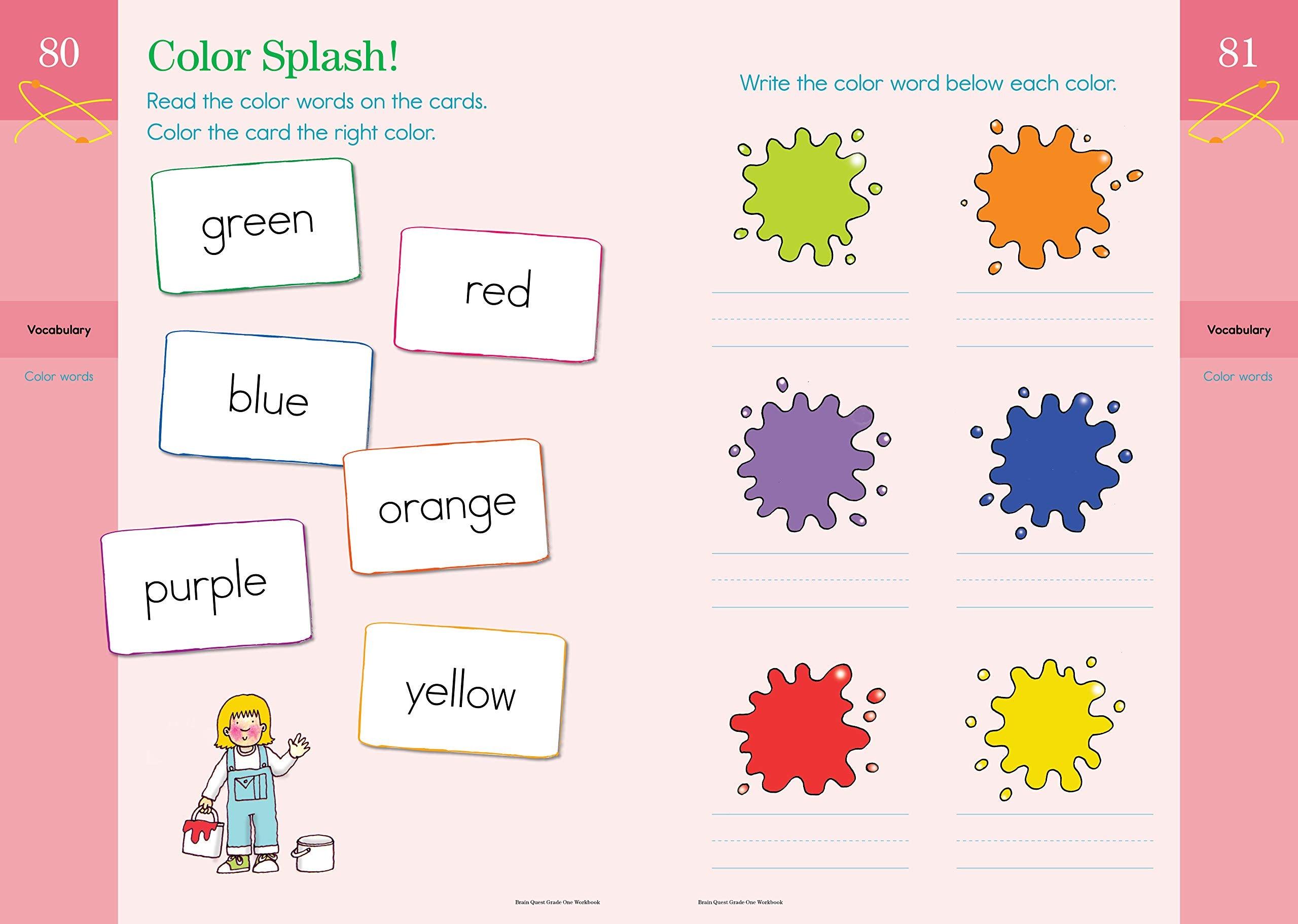 Brain Quest Workbook: Grade 1 - Comprehensive Learning Activities for First Graders | Perfect for Homeschooling & Classroom Use