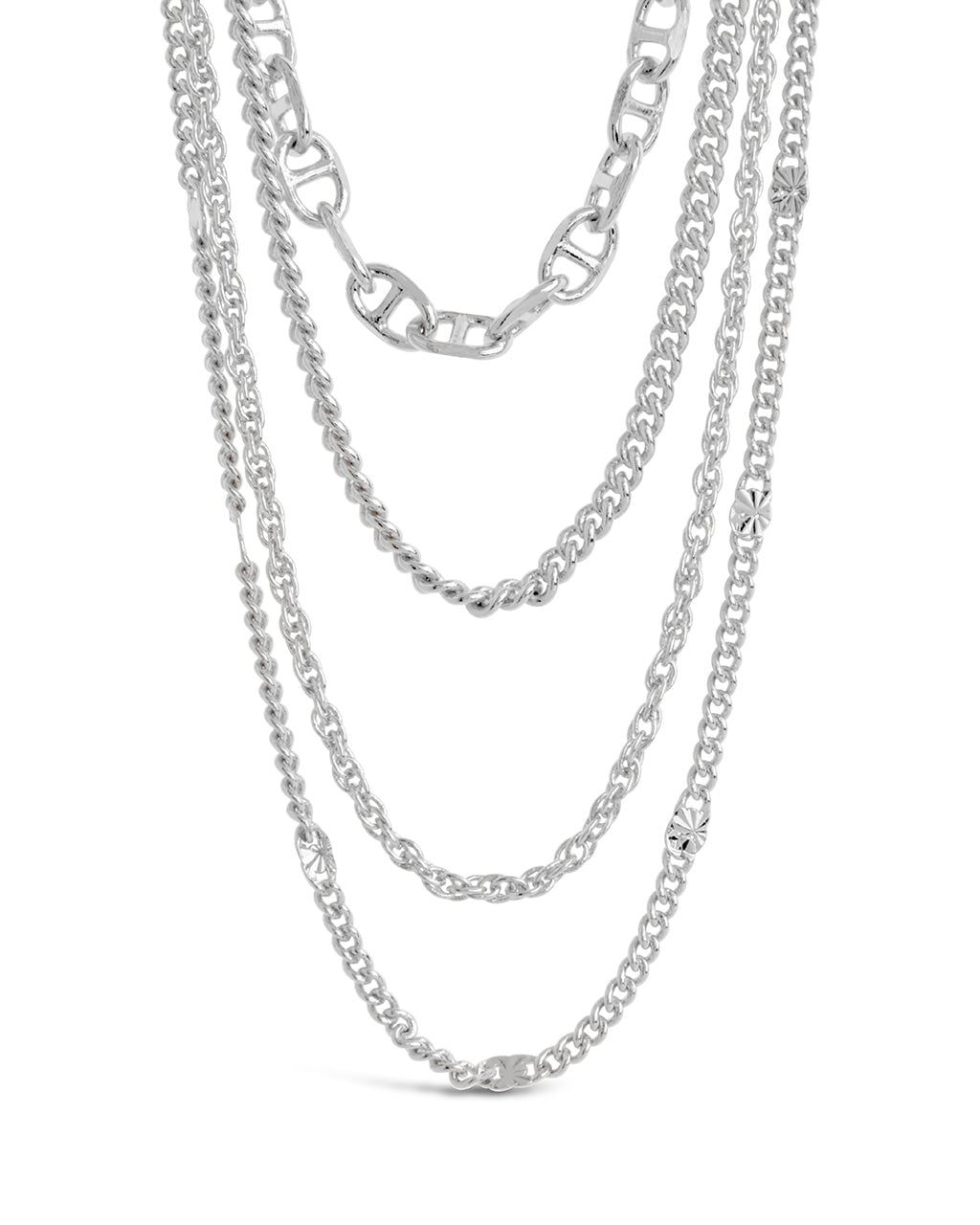 Layered Chain Necklace for Women - Elegant Gold & Silver Layered Necklace Set - Trendy Minimalist Jewelry for Everyday Wear, Date Night & Gifts