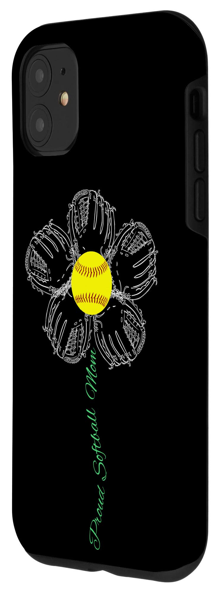 iPhone 11 Case - Cute Softball Mom Design for Girls, Fast Pitch Gifts for Women | Perfect for Baseball Games & Team Spirit Accessories