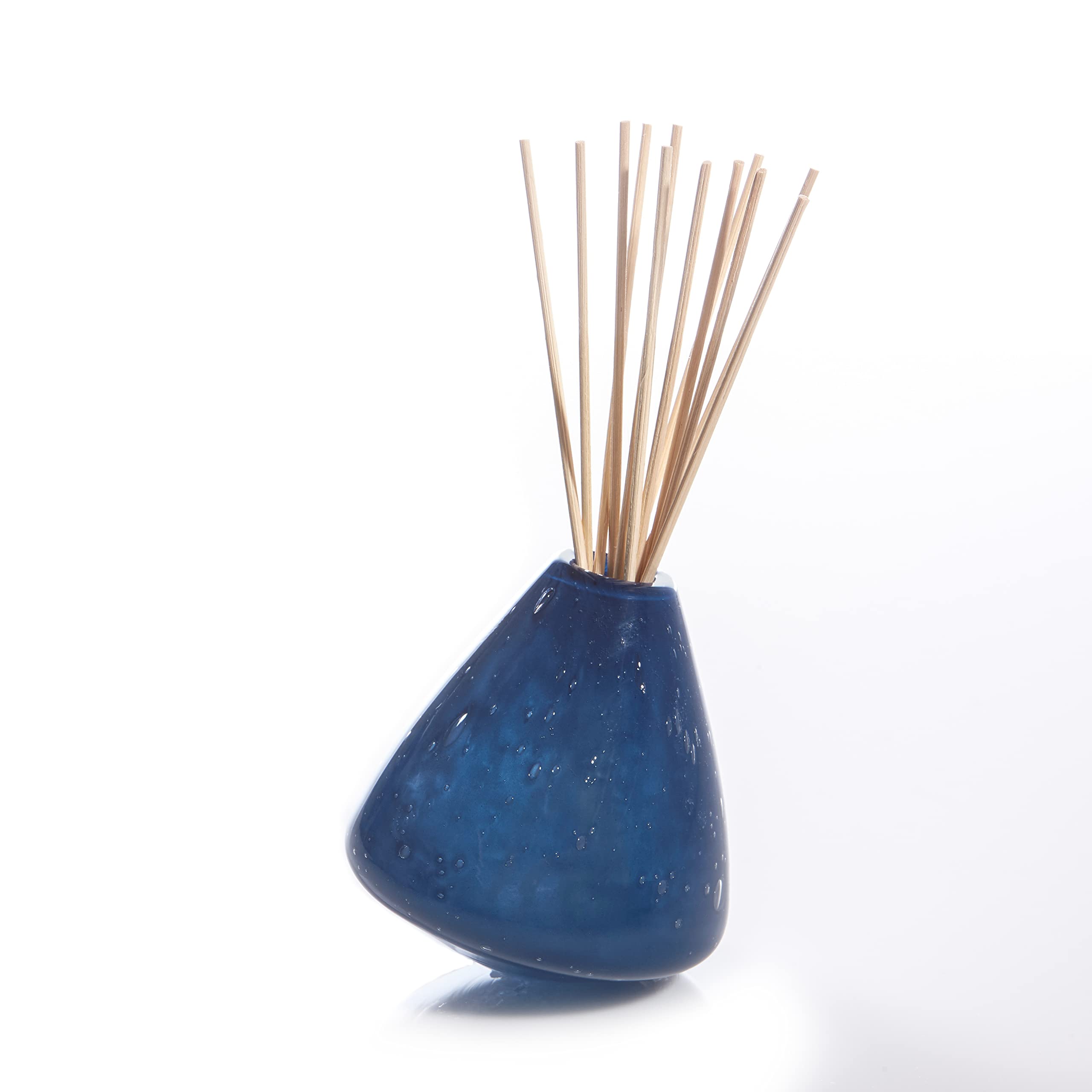 Premium Alixx Essential Oil Diffuser Set - Fleur de Lagoon & Navy Bubble Glass Aromatherapy Humidifier for Home, Office, Spa & Yoga Studio Relaxation