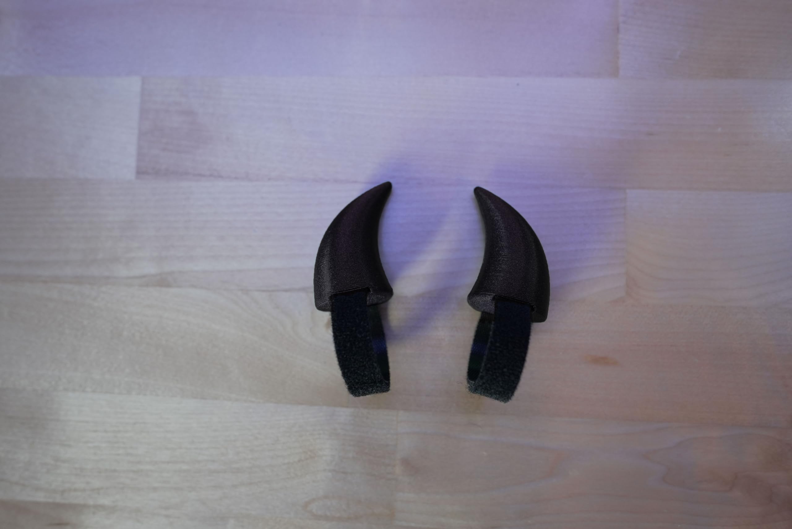 Devil Horns Headband for Headphones - Dark Sparkle Glow in The Dark Cosplay Accessories for Halloween, Rave, Music Festivals & Costume Parties