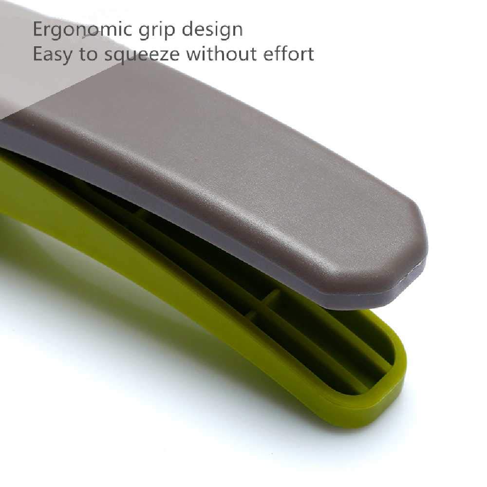 Premium Stainless Steel Garlic Press - Heavy Duty Garlic Crusher & Mincer with Silicone Peeler & Cleaning Brush - Ergonomic Non-Slip Handle for Easy Use - Perfect for Cooking, Baking & Meal Prep
