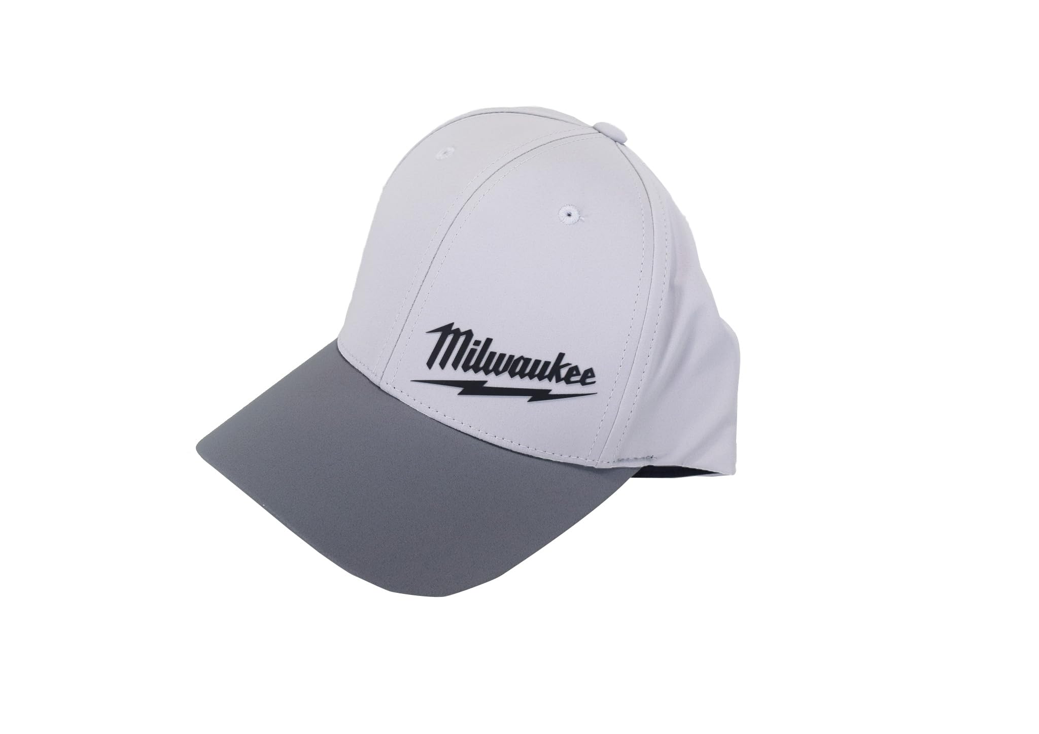 Milwaukee 507G-LXL Large/Extra Large Gray Fitted Hat - Adjustable Baseball Cap for Men & Women - Perfect for Work, Outdoor Sports & Casual Wear