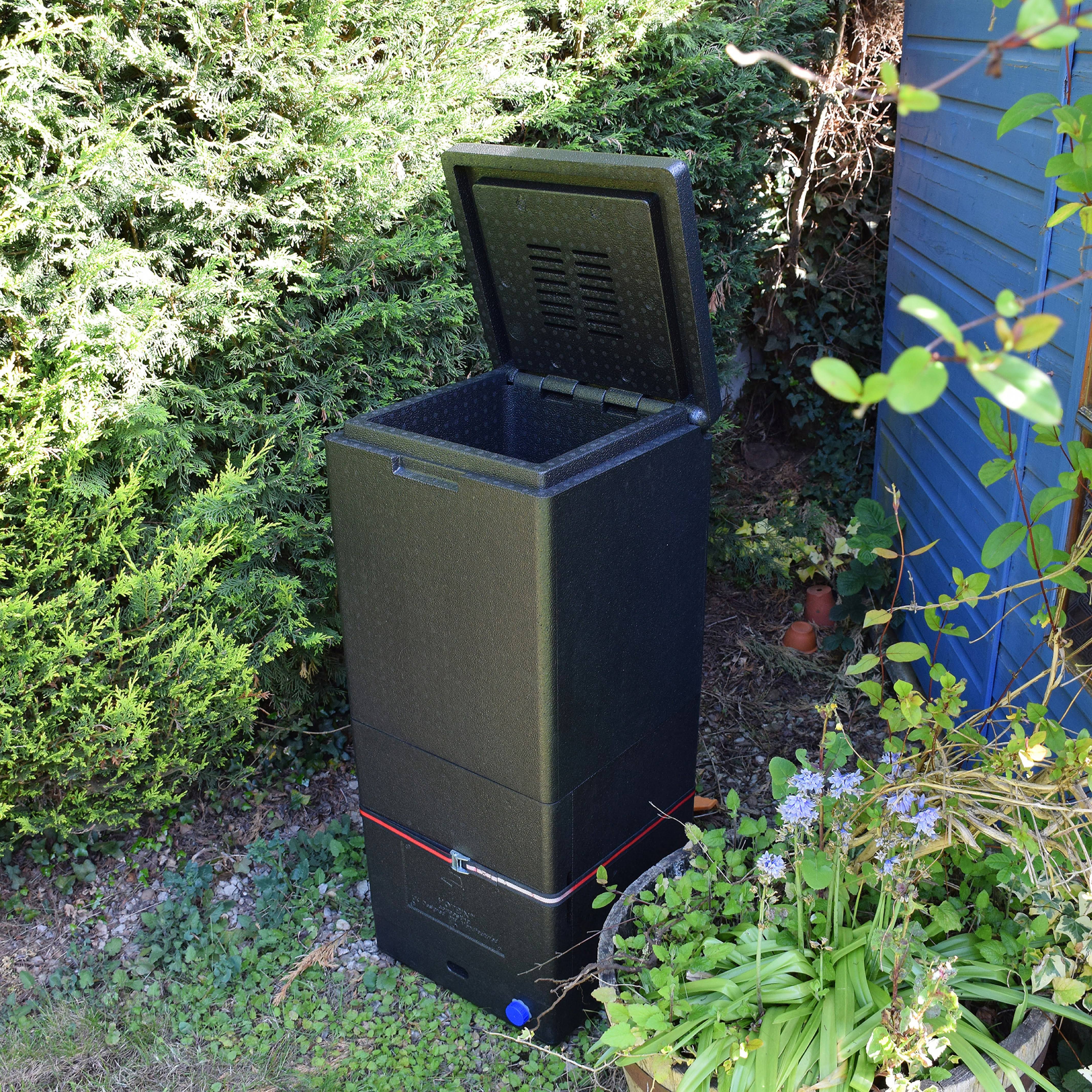 HOTBIN 100 Mini Hot Composter Bin - 26 Gallon Aerobic Compost Bin for Fast Organic Waste Recycling | Perfect for Home Gardens, Backyard Composting & Eco-Friendly Waste Management
