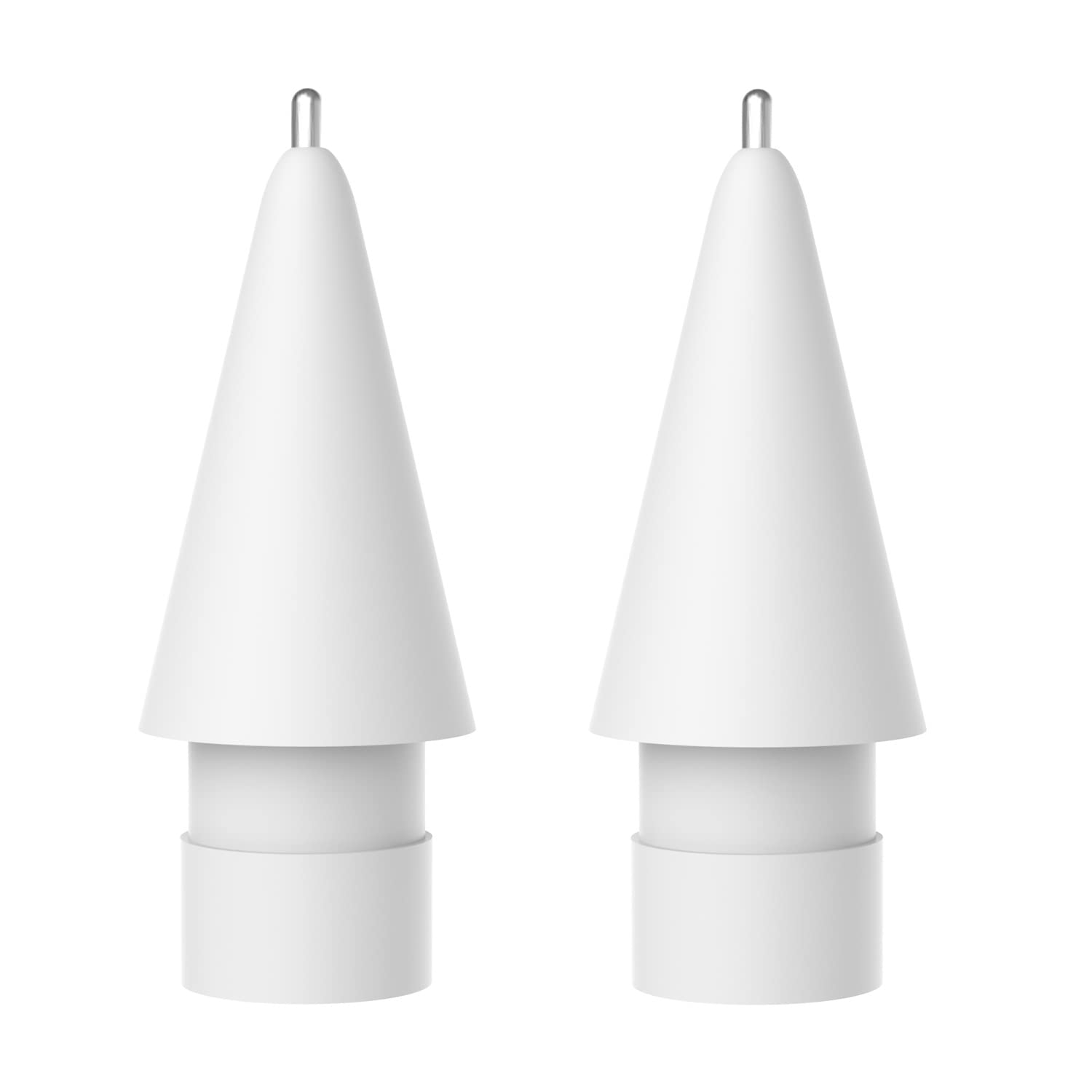 Apple Pencil Tips 1st/2nd Gen - 2 Pack High Sensitivity Stylus Nibs for Precise iPad Drawing & Writing