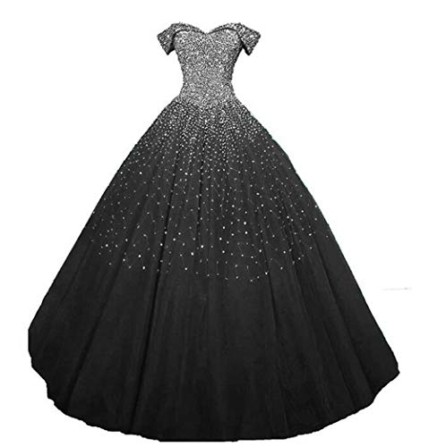 Elegant Beaded Off-Shoulder Quinceañera Dress for Women - Prom, Evening Gown, Wedding & Special Occasions | Shadi Bridal Collection