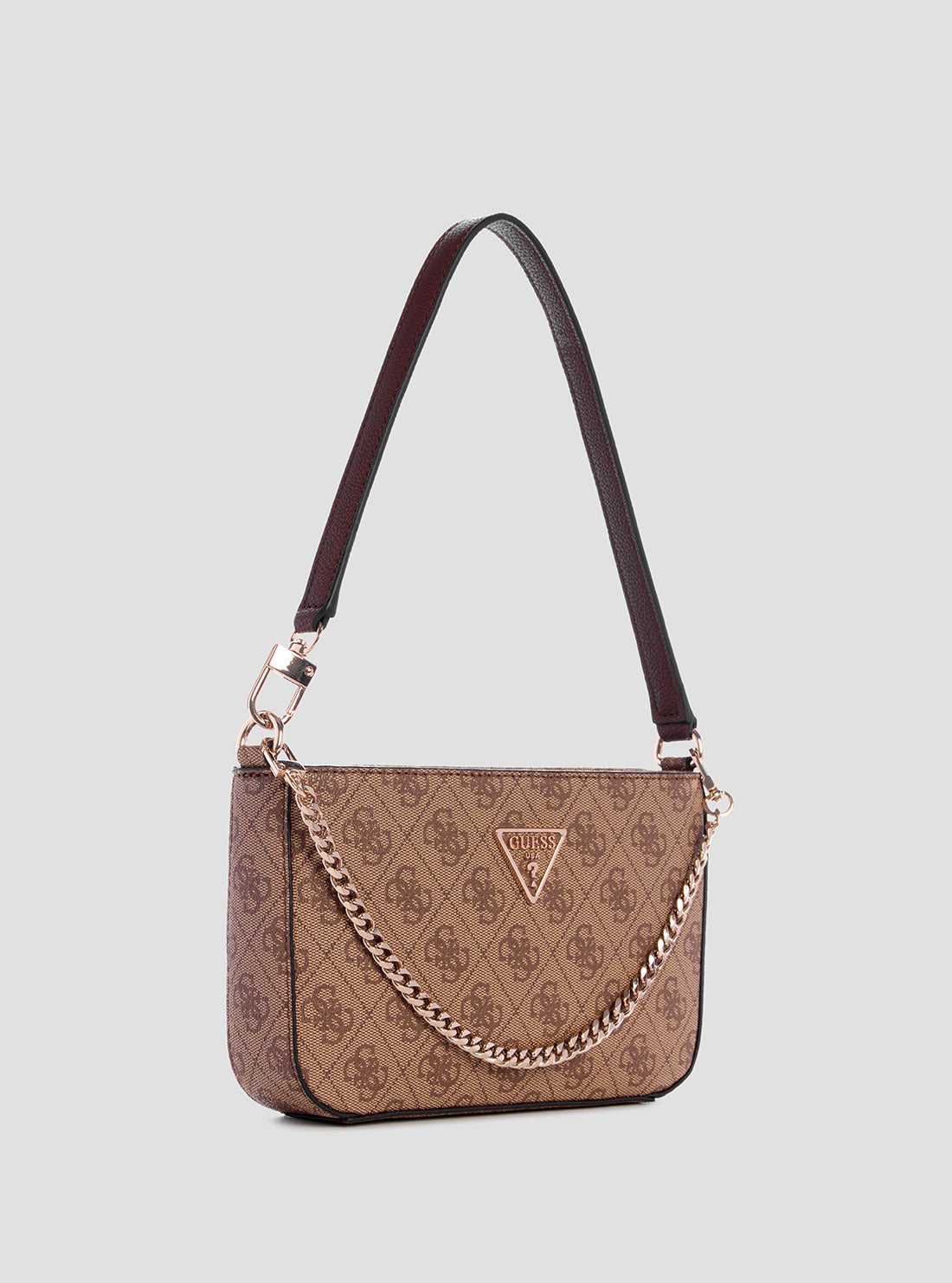 Noelle Mini Shoulder Bag - Brown Leather Crossbody Purse for Women | Fashionable Logo Design | Perfect for Work, Travel & Everyday Use