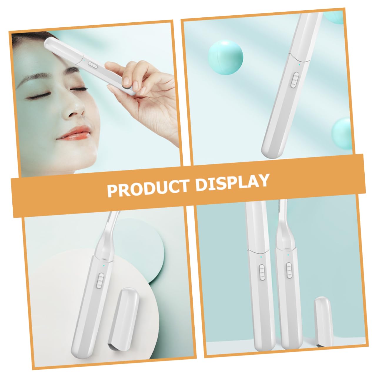Electric Eyebrow Trimmer for Women & Men - USB Rechargeable Eyebrow Shaver with Gentle Hair Removal - Portable Eyebrow Razor Set for Precise Grooming - Perfect for Travel, Home & Salon Use (White)