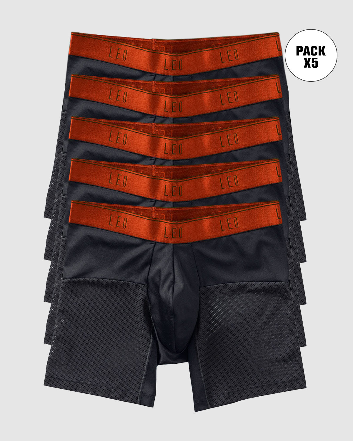 712 Black With Orange Elastic