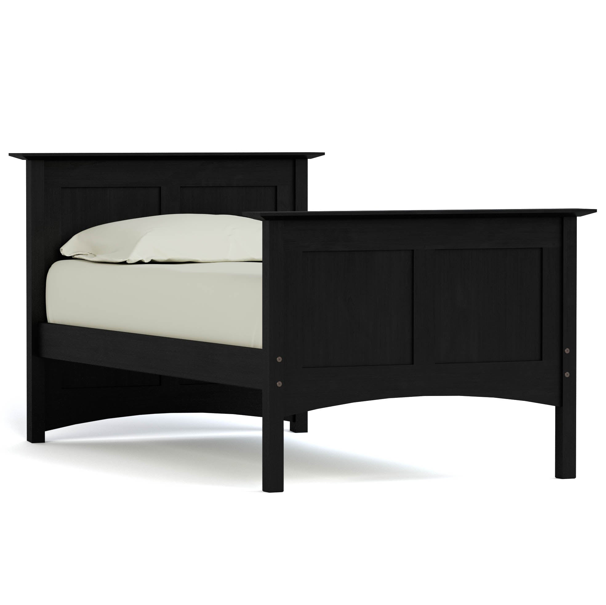 Gable Road Bed Frame - Sturdy Metal Platform Bed with Wooden Headboard - Perfect for Modern Bedrooms & Guest Rooms