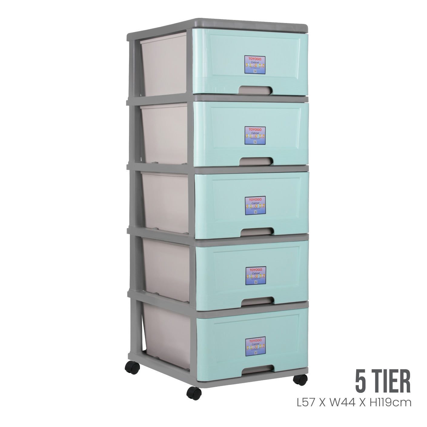 GREY FRAME MINT DRAWER (904-5GF-MNT)