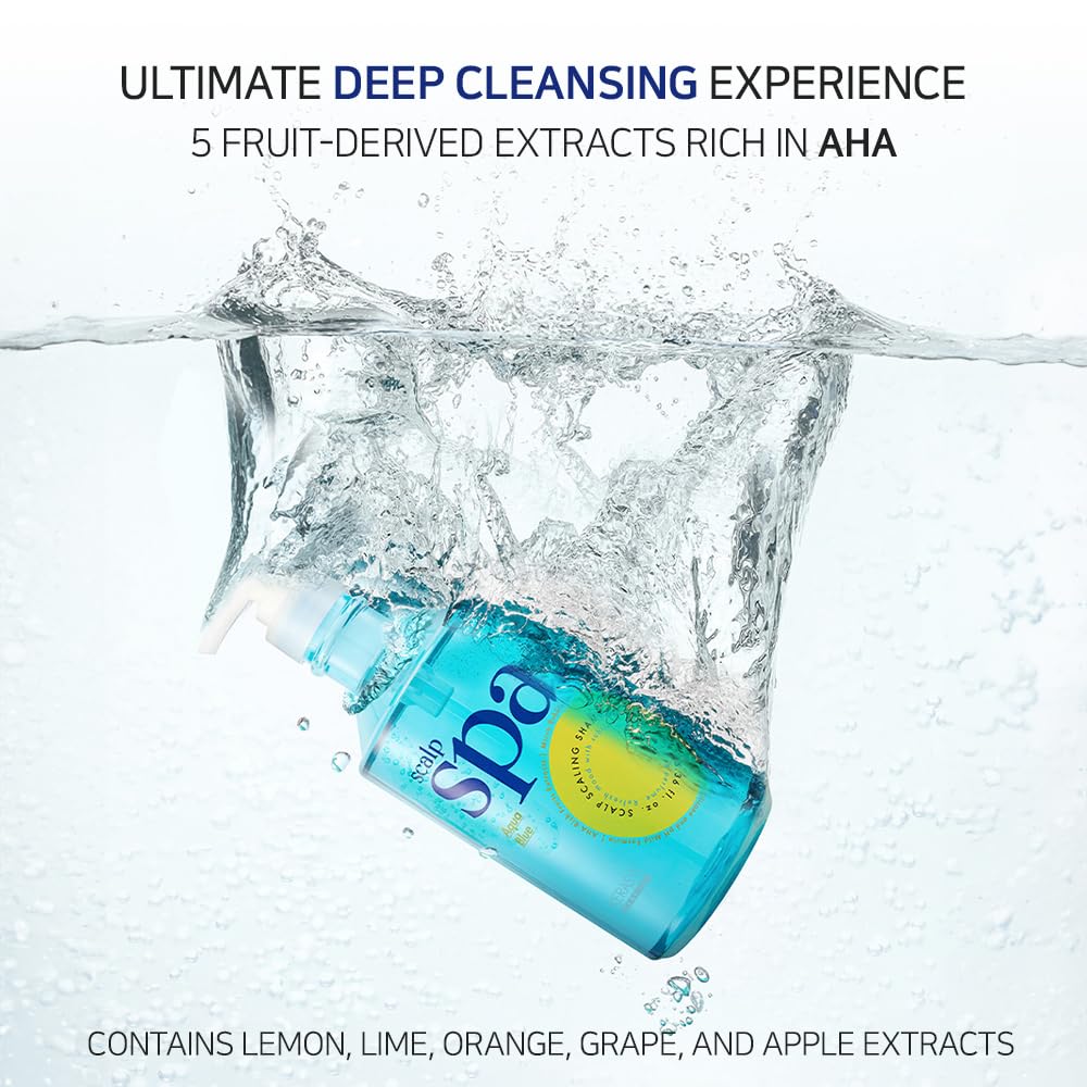 Kerasys Scalp Spa Shampoo & Conditioner Set - Silicone Free, Weakly Acidic with AHA, 25.36 fl oz (750ml) - Gentle Hair Care for Dry & Sensitive Scalp - Perfect for Daily Use & Color-Treated Hair