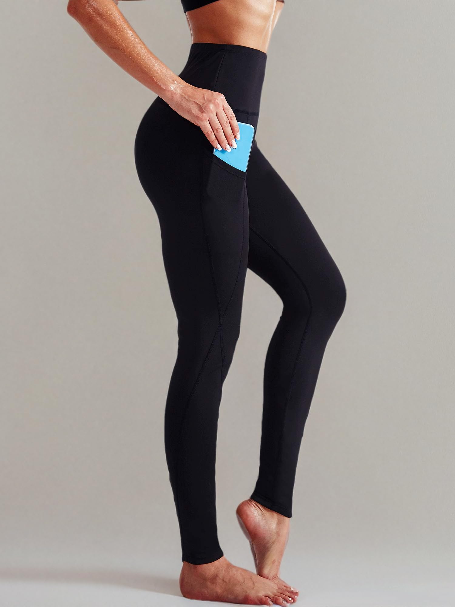NELEUS High Waist Yoga Leggings with Pockets - Women's Workout Running Tights for Gym, Fitness & Active Lifestyle
