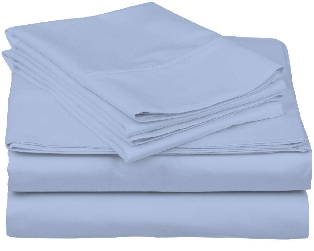 800 Thread Count 100% Egyptian Cotton Sheets - Luxury Hotel Quality Bedding Set with Pillowcases (4pc) | Ultra Soft & Breathable | Fits Mattress up to 10