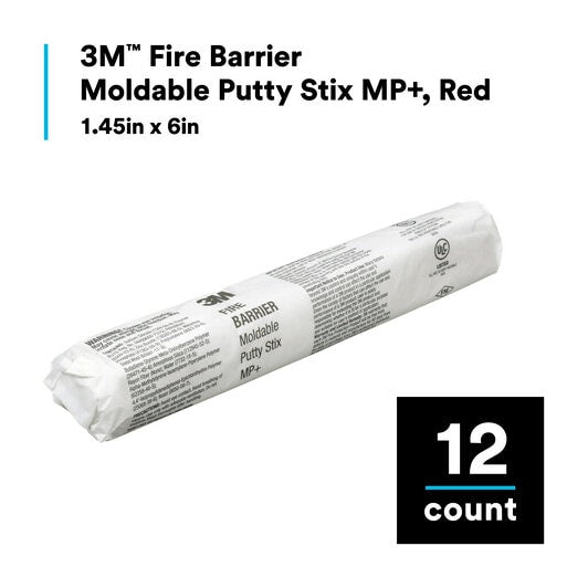 3M Fire Barrier Moldable Putty Stix MP+ - Fireproof Sealant for Electrical, HVAC & Plumbing - Ideal for Home, Office & Industrial Fire Protection