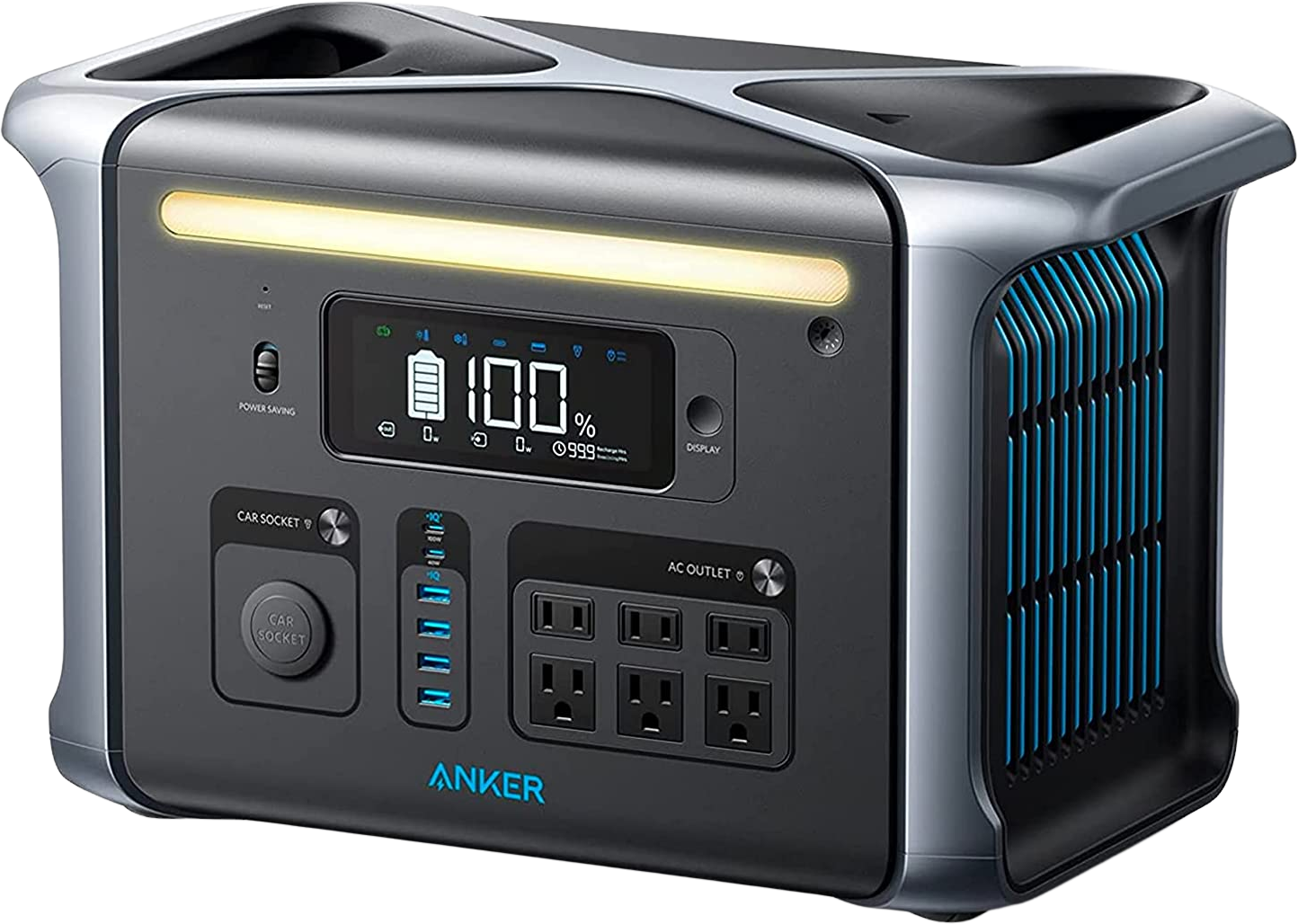 Anker 757 PowerHouse Portable Power Station 1229Wh 1500W - Reliable Backup Power for Camping, Emergencies & Outdoor Adventures