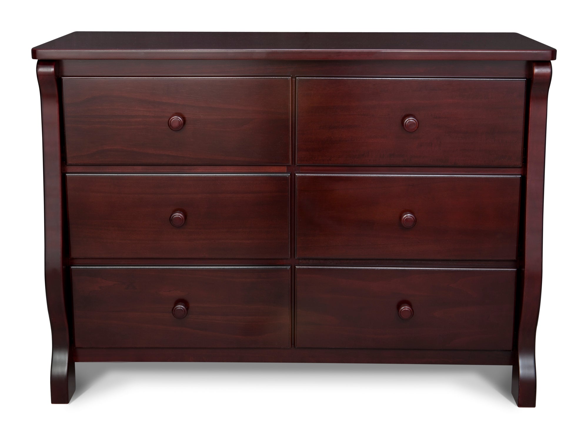 Elegant Canton Eclipse Dresser - Modern Wooden Bedroom Dresser with 6 Drawers, Vintage Style Storage for Bedroom, Living Room, and Office Organization