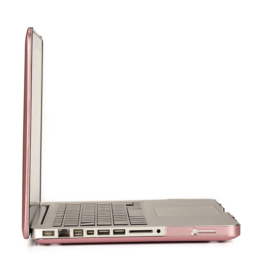 Rose Gold Hard Plastic Case & Keyboard Cover for MacBook Pro 13 Inch (2009-2012 Models A1278) - Durable Protection for Older MacBook Pro with CD-ROM Drive - Perfect for Work, Travel & School Use