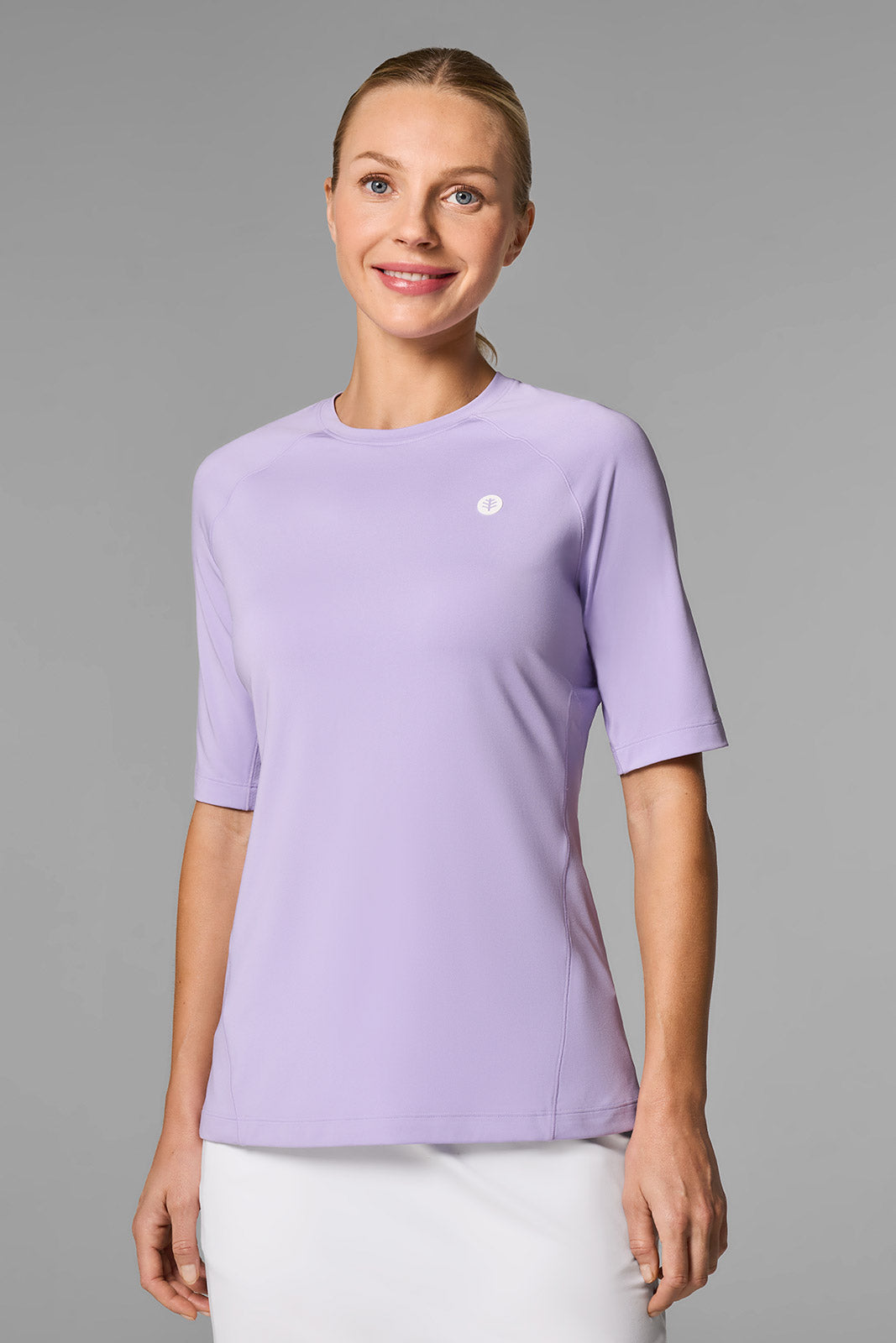 Women's Devi Short Sleeve Workout Top - Breathable Yoga Shirt for Women | Gym, Running & Casual Wear | Lavender Purple Fitness Apparel