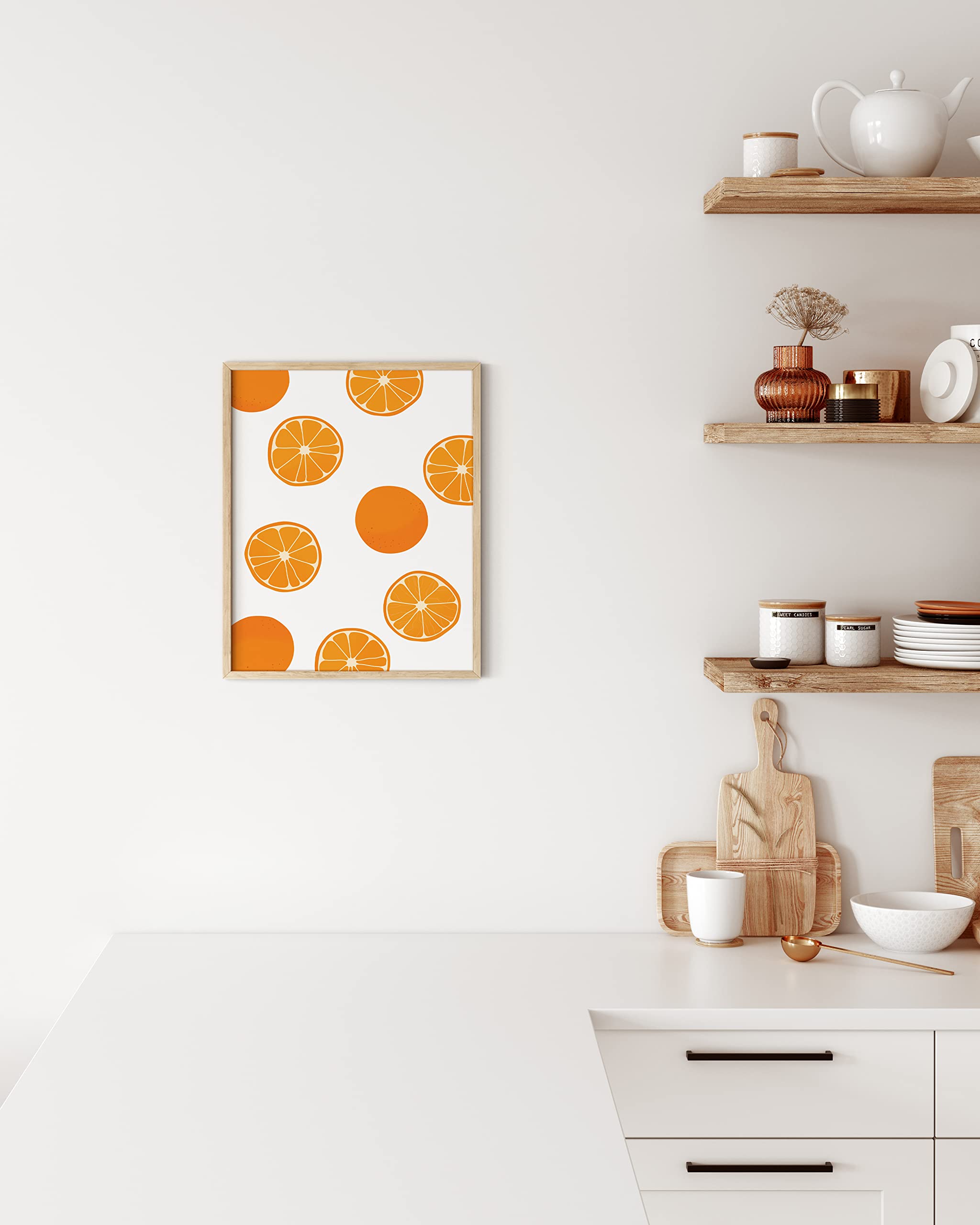 HAUS AND HUES Orange Fruit Wall Art Print - 12