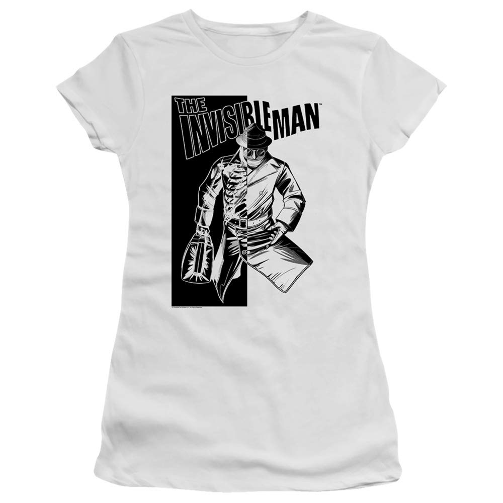 Invisible Man Who I Am Juniors' Sheer Fitted T-Shirt | Trendy See-Through Top for Teens | Perfect for Concerts, Parties & Casual Outfits