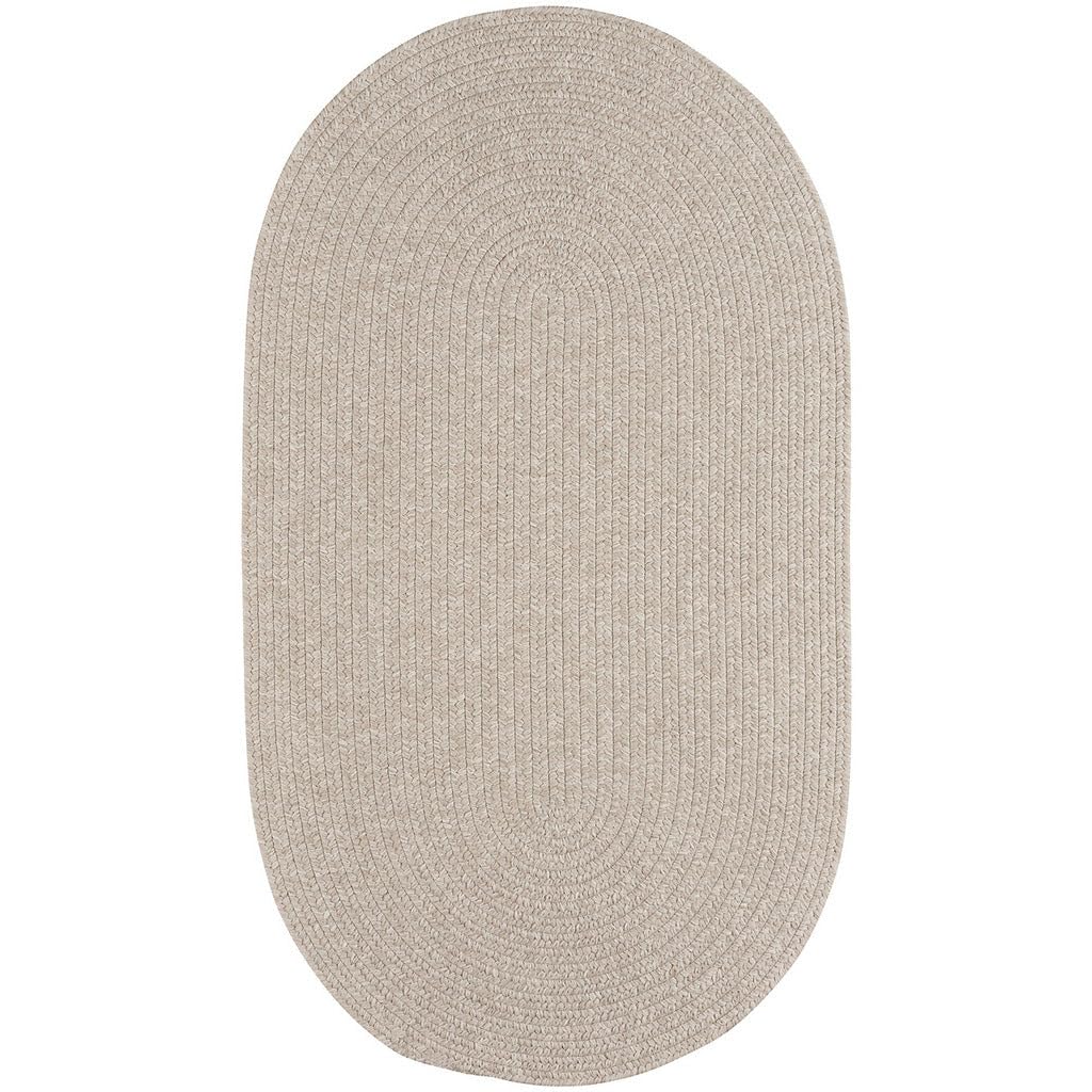 Capel Rugs Candor Oval Braided Jute Rug 4x6 Feet - Natural Fiber Floor Mat for Living Room, Bedroom & Entryway Decor